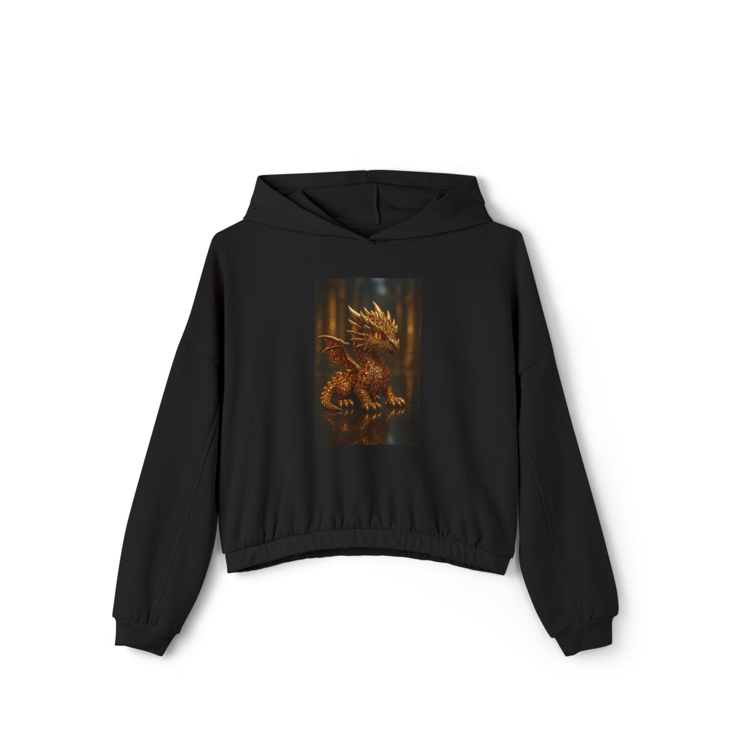 Charming Dragon Hoodie, Cozy Women's Hoodie, Fantasy Pullover, Gift for Dragon Lovers, Casual Everyday Wear