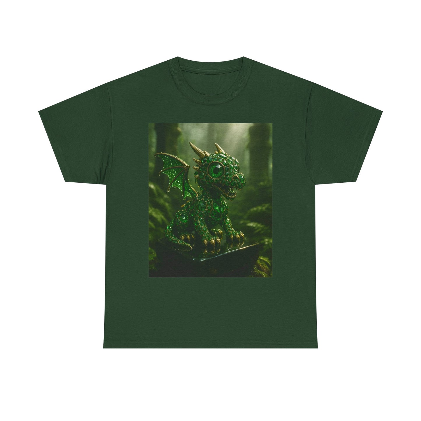 Fantasy Dragon Graphic Tee, Unisex Heavy Cotton Shirt, Cute Dragon Top, Gifts for Dragon Lovers, Whimsical Art T-Shirt, Casual Wear