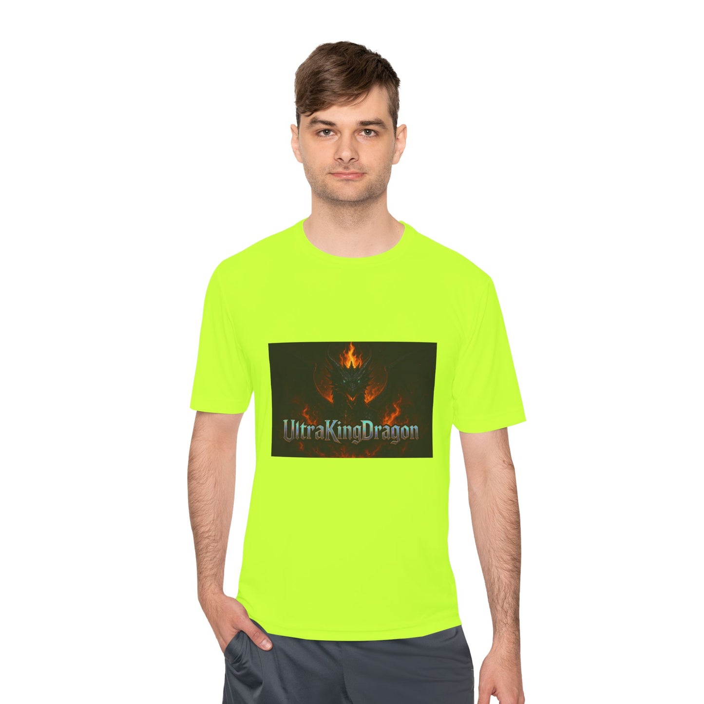 Unisex Moisture Wicking Tee - Dragon Design for Adventure Lovers