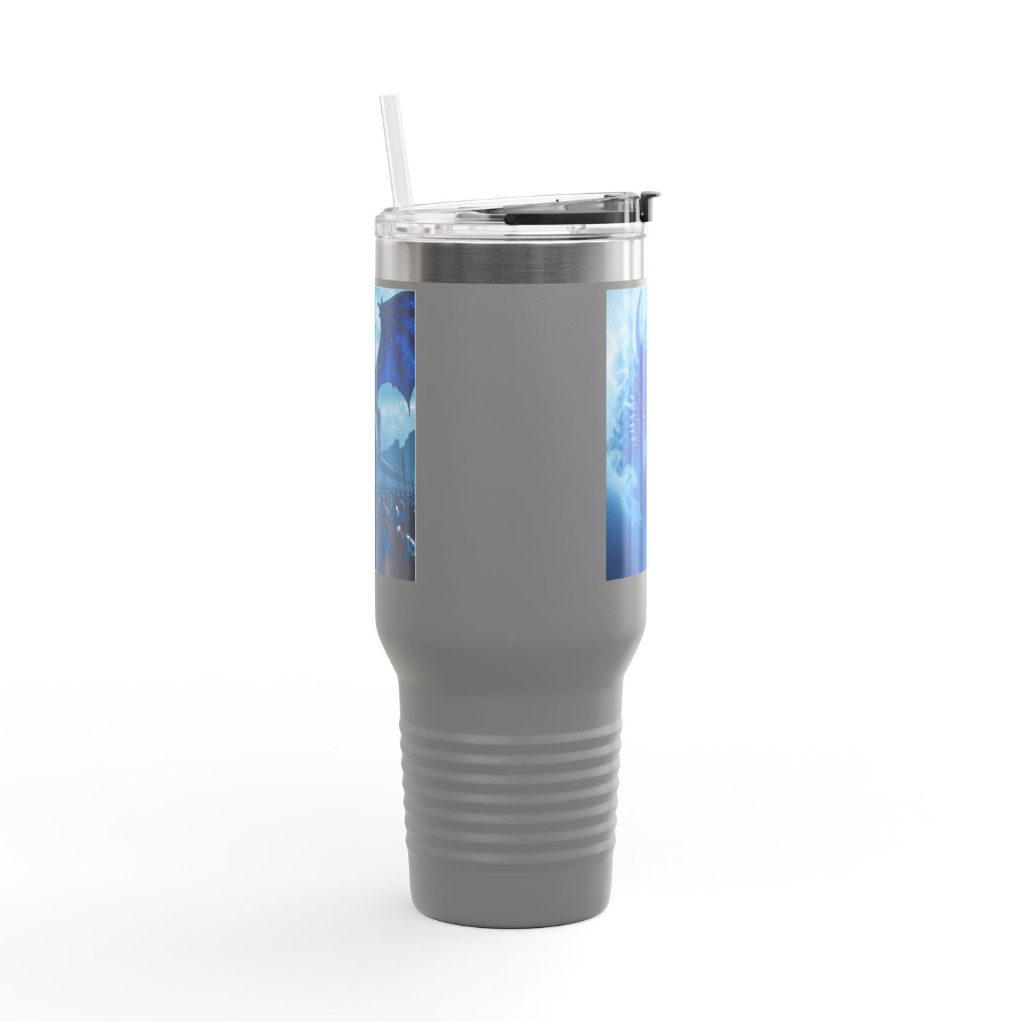 Dragonscale Insulated Travel Mug, Fantasy Drinkware for Adventurers, Customizable, Coffee Cup, 40oz Tumbler, Perfect for Gifts