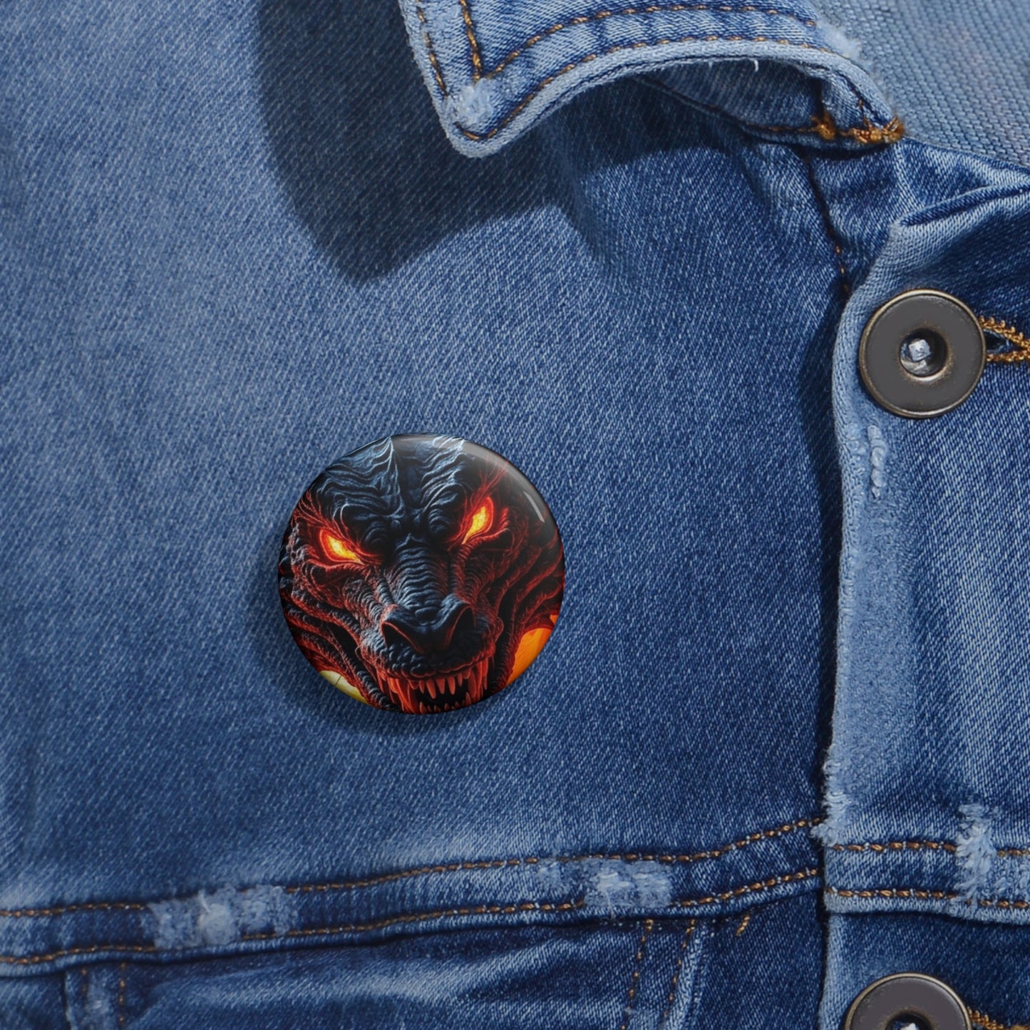 Custom Dragon Design Pin Buttons - Unique Accessories for Events & Gifts