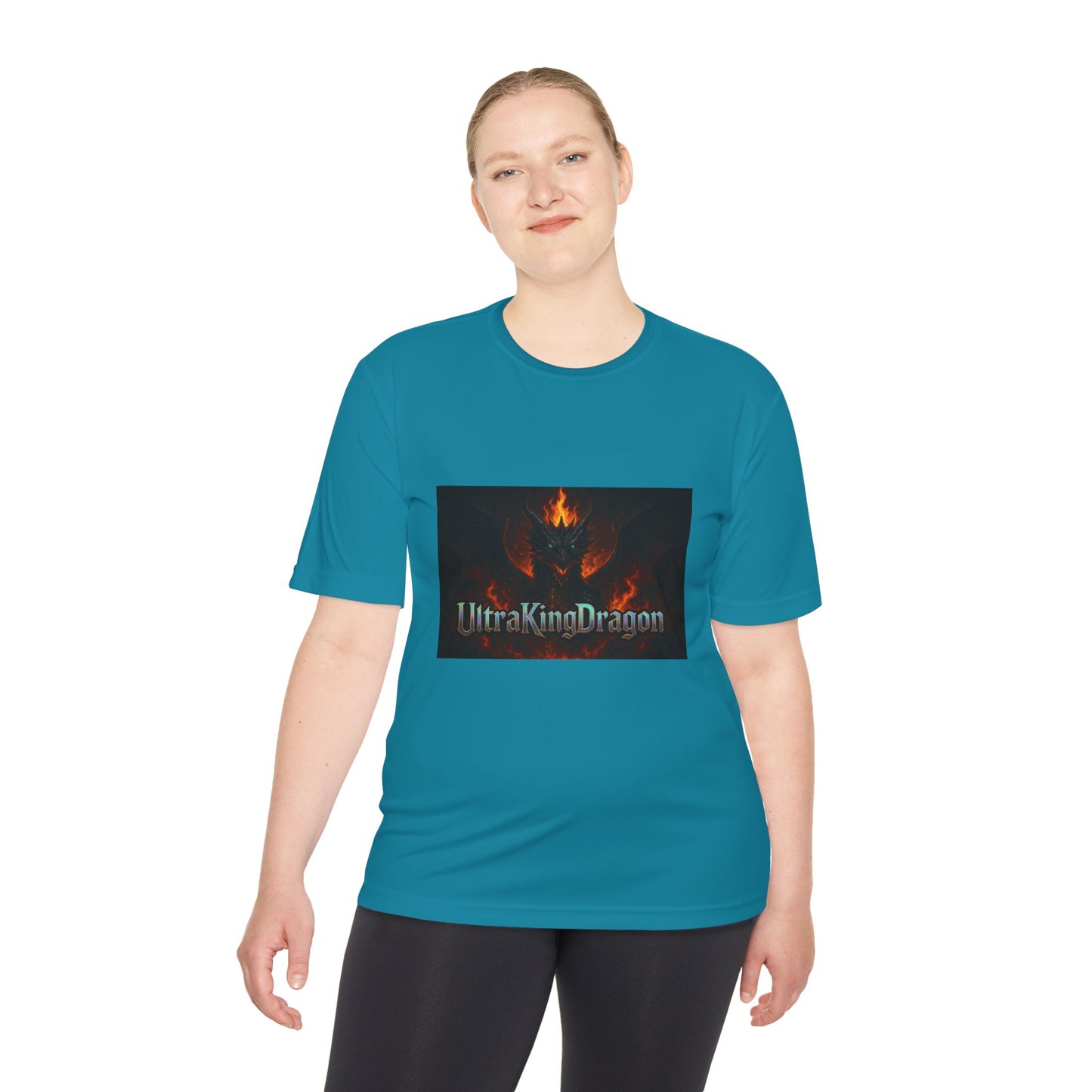 Unisex Moisture Wicking Tee - Dragon Design for Adventure Lovers
