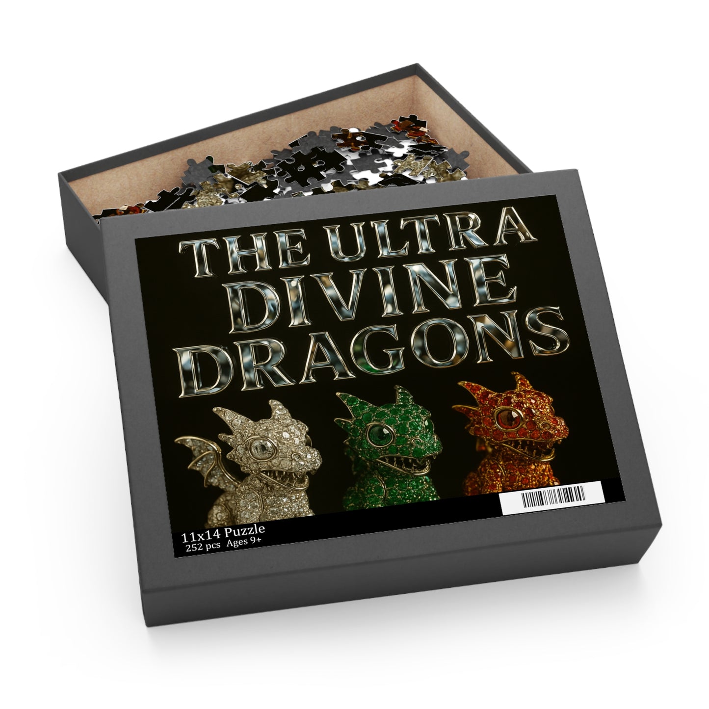Ultra Divine Dragons Puzzle | 120, 252, 500-Piece, Fantasy Art, Jigsaw Fun, Gift for Kids & Adults, Collector's Item
