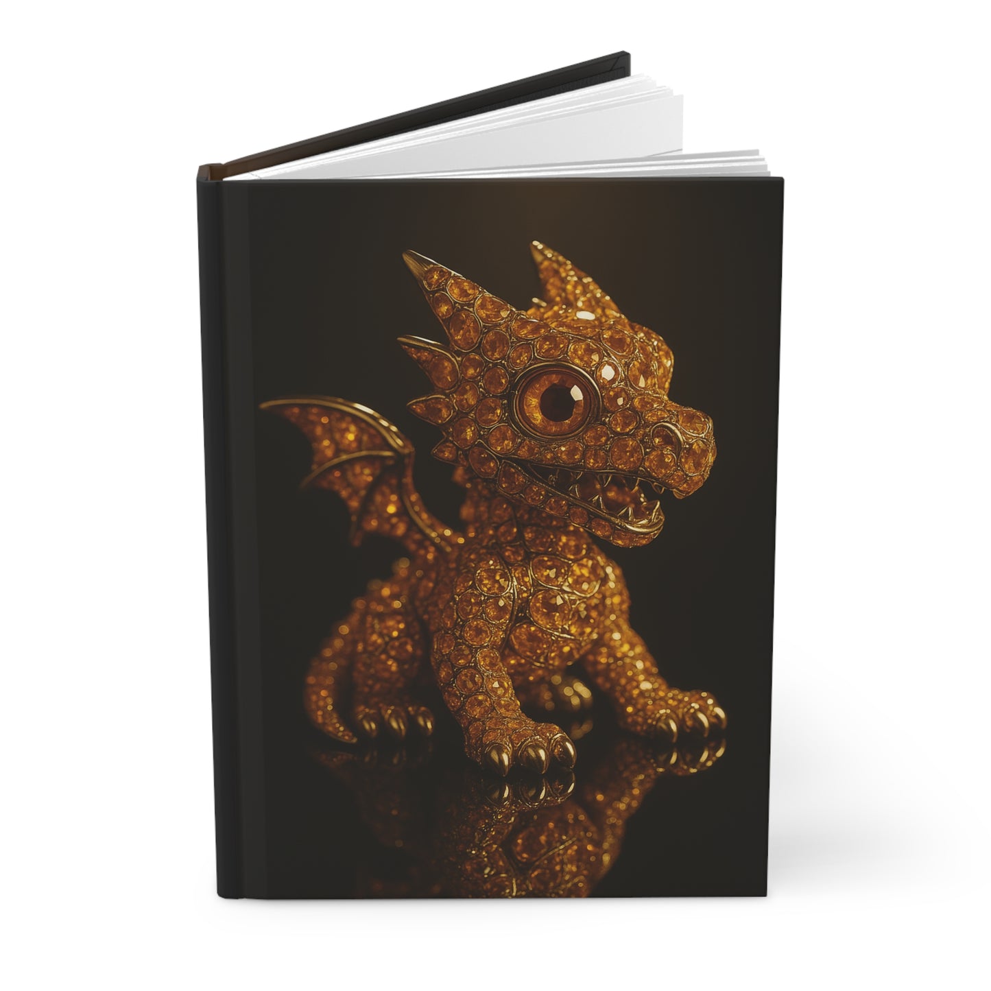 Sparkling Dragon Hardcover Journal for Fantasy Lovers, Gift for Writers, Dragon Enthusiasts, Notebook, Diary, Gift Idea, Adventure Journal