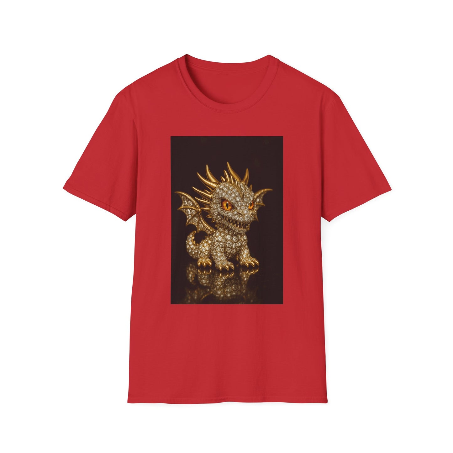 Dragon Graphic Unisex T-Shirt, Fun Fantasy Apparel, Perfect Gift for Dragon Lovers, Casual Wear, Birthday Gift, Softstyle Tee