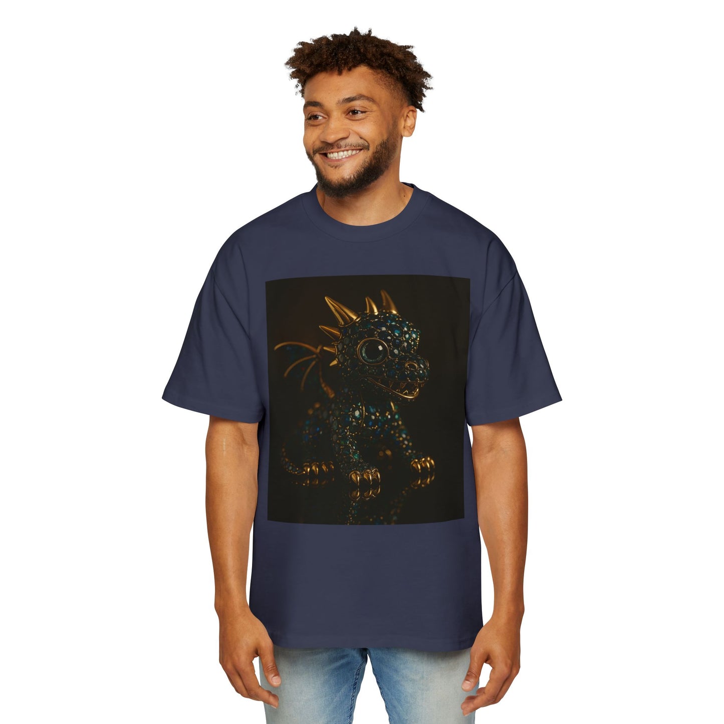 Dragon Design Oversized Tee, Casual Wear, Graphic Shirt, Gift for Fantasy Lovers, Unique T-Shirt, Perfect for Festivals and Everyday