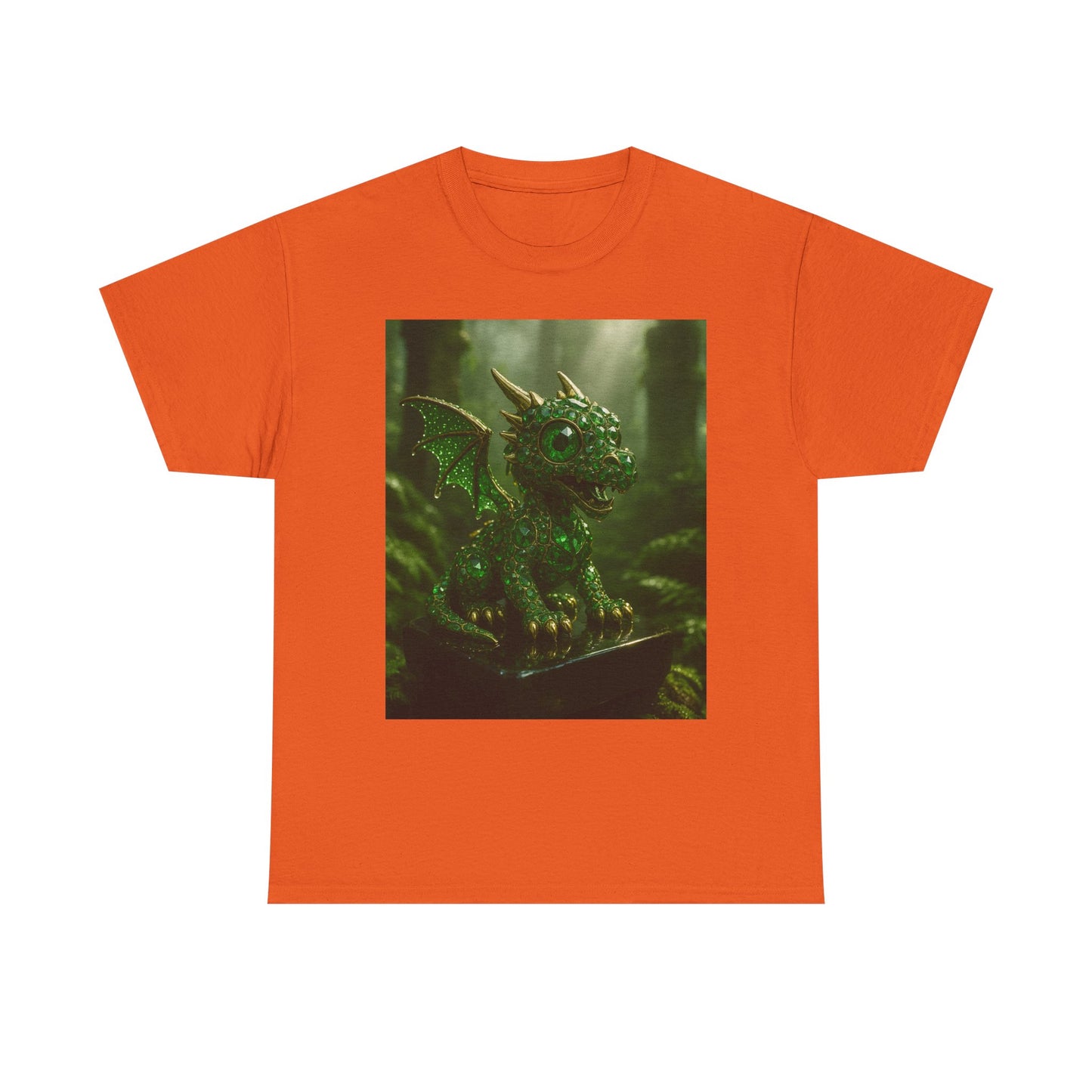 Fantasy Dragon Graphic Tee, Unisex Heavy Cotton Shirt, Cute Dragon Top, Gifts for Dragon Lovers, Whimsical Art T-Shirt, Casual Wear