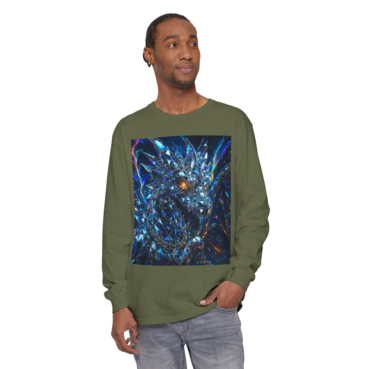 Unisex Garment-dyed Long Sleeve T-Shirt