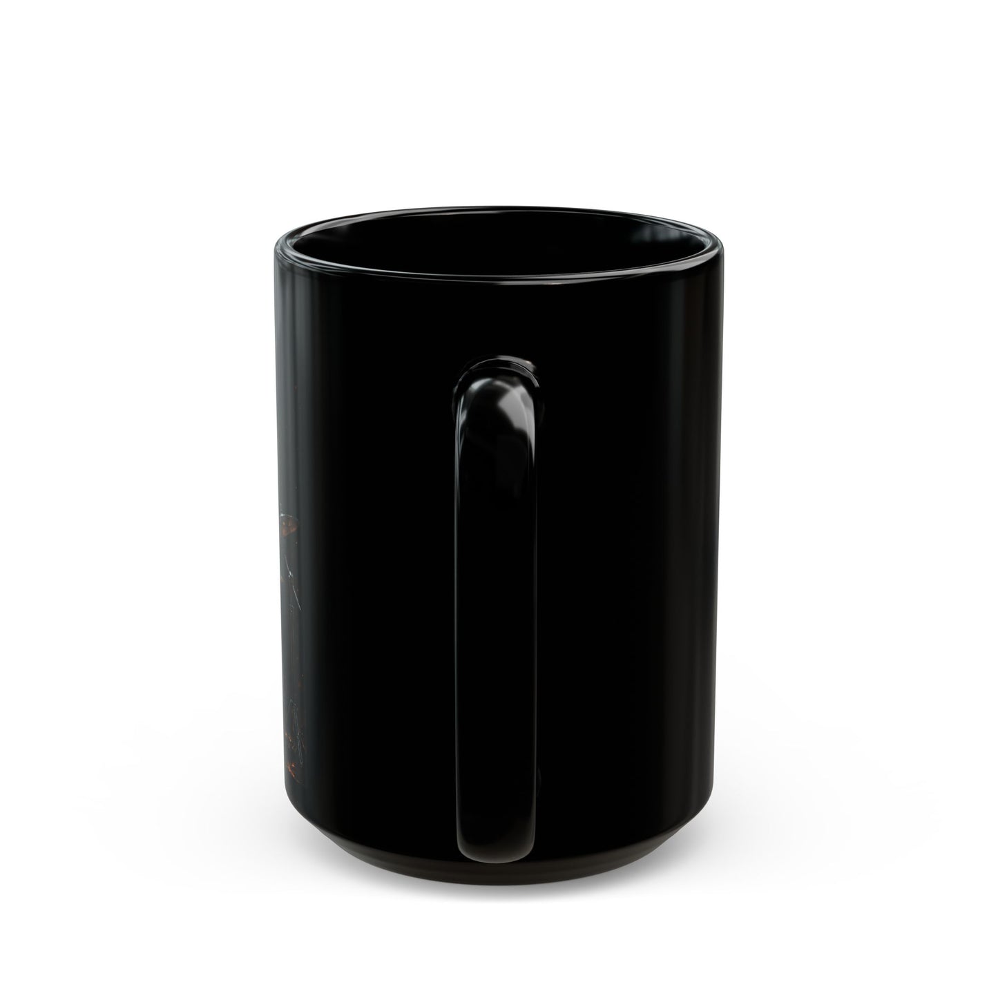 Metallic Drummer Black Mug, Unique Coffee Cup for Musicians, Rock Music Lover Gift, Fantasy Beverages Mug, Cool Drum Set Teacup