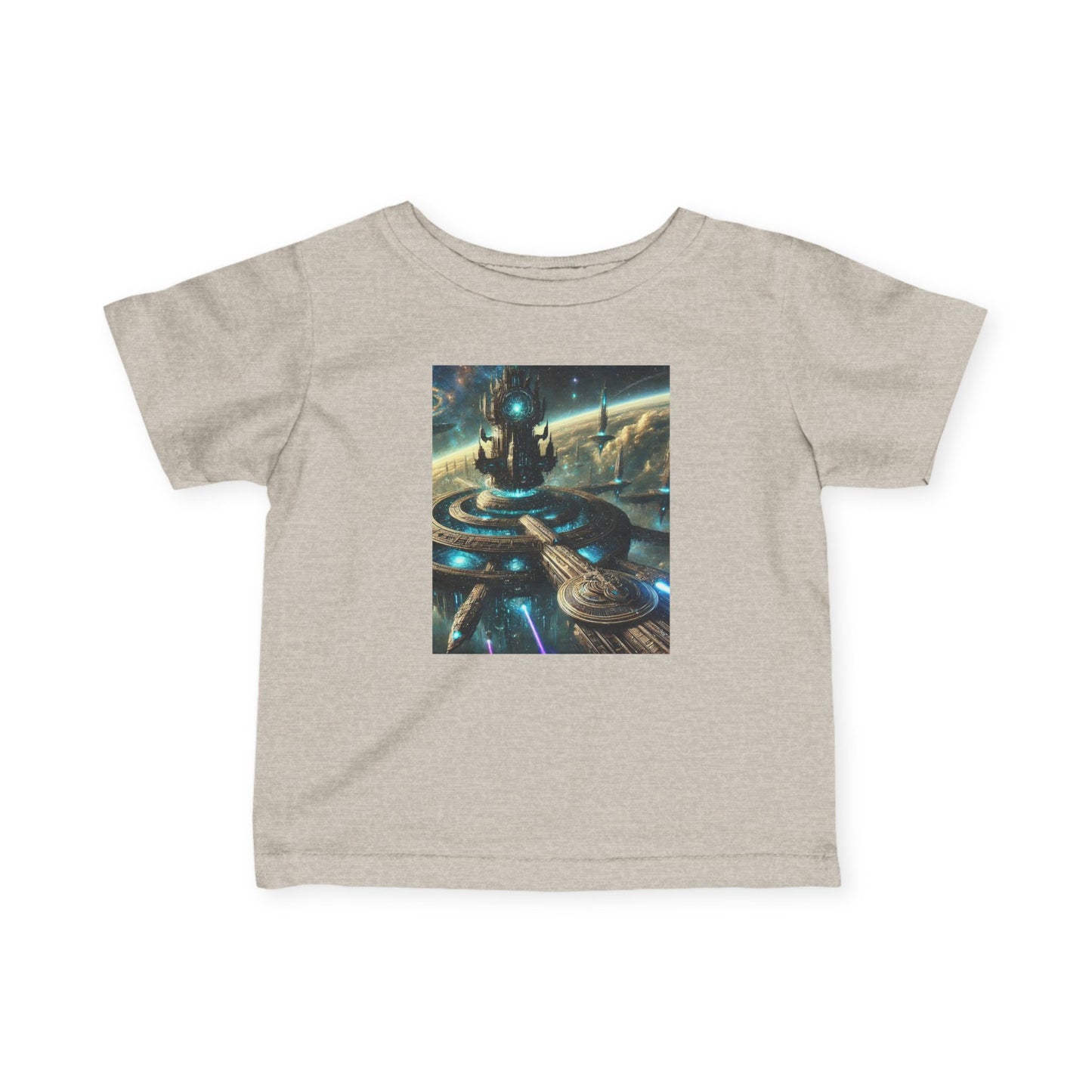 Galactic Adventure Infant Tee - Cosmic Print for Little Explorers
