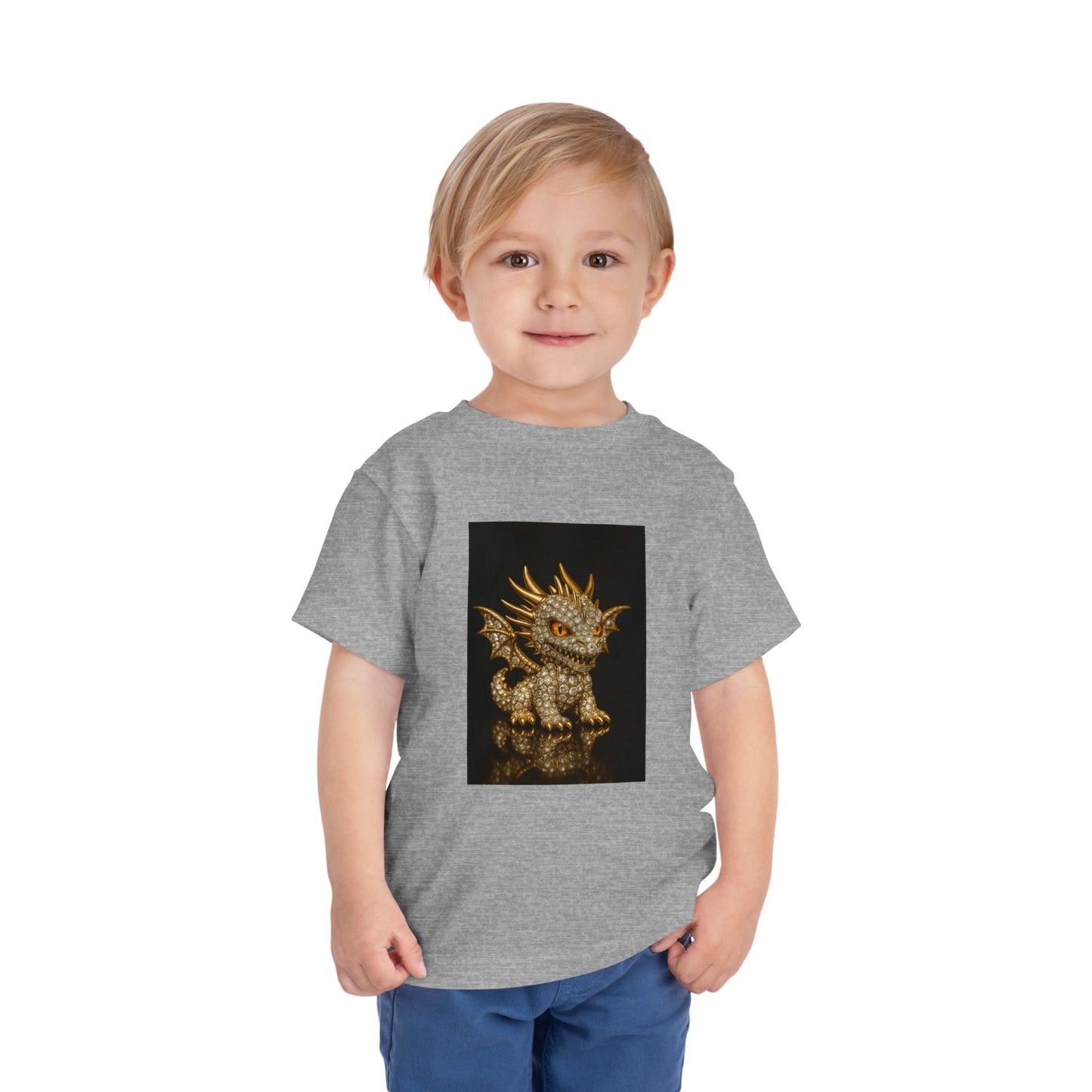 Adorable Dragon Toddler Tee | Kids' Fantasy Shirt, Birthday Gift for Boys and Girls, Cute Animal Print, Playful Toddler Fashion