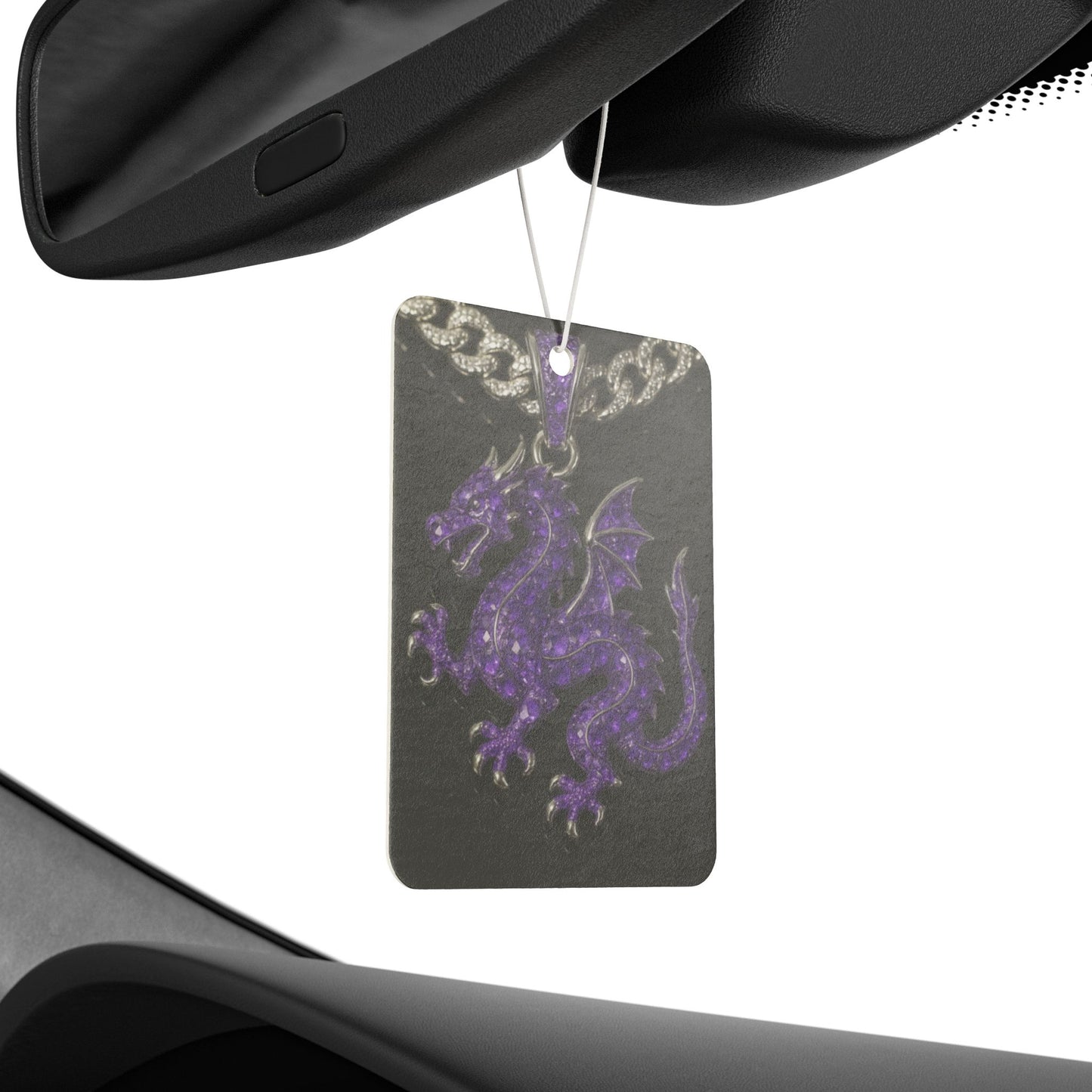 Purple Dragon Air Freshener, Fantasy Car Freshener, Gift for Dragon Lovers, Unique Home Fragrance, Car Accessories