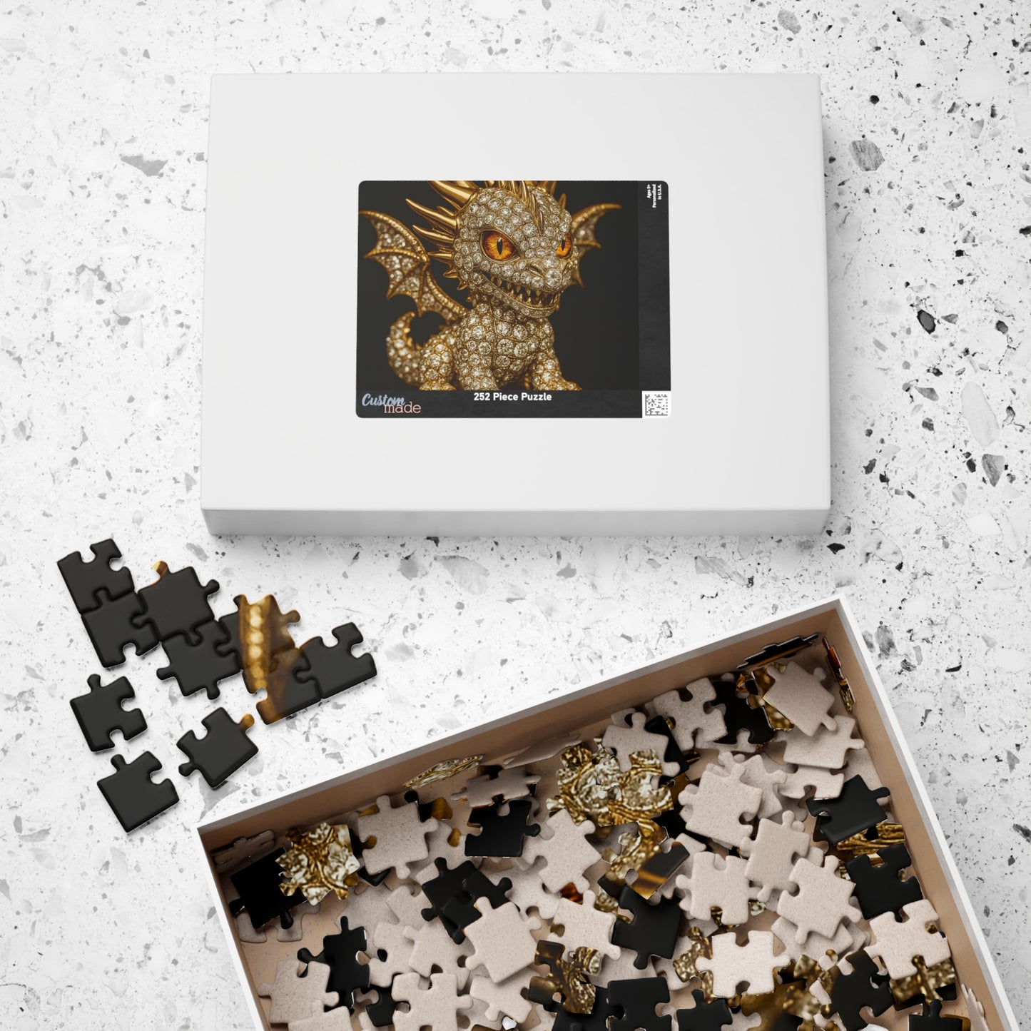 Mystical Dragon Puzzle - Enchanting Jigsaw Fun for All Ages, Family Game Night, Gift for Collectors, Home Decor