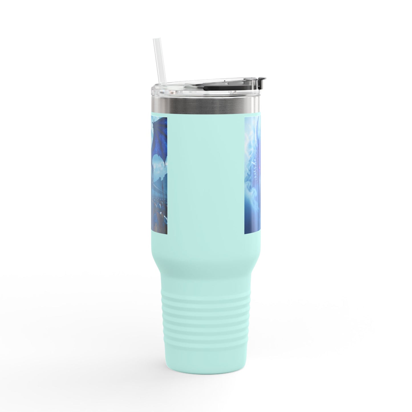 Dragonscale Insulated Travel Mug, Fantasy Drinkware for Adventurers, Customizable, Coffee Cup, 40oz Tumbler, Perfect for Gifts