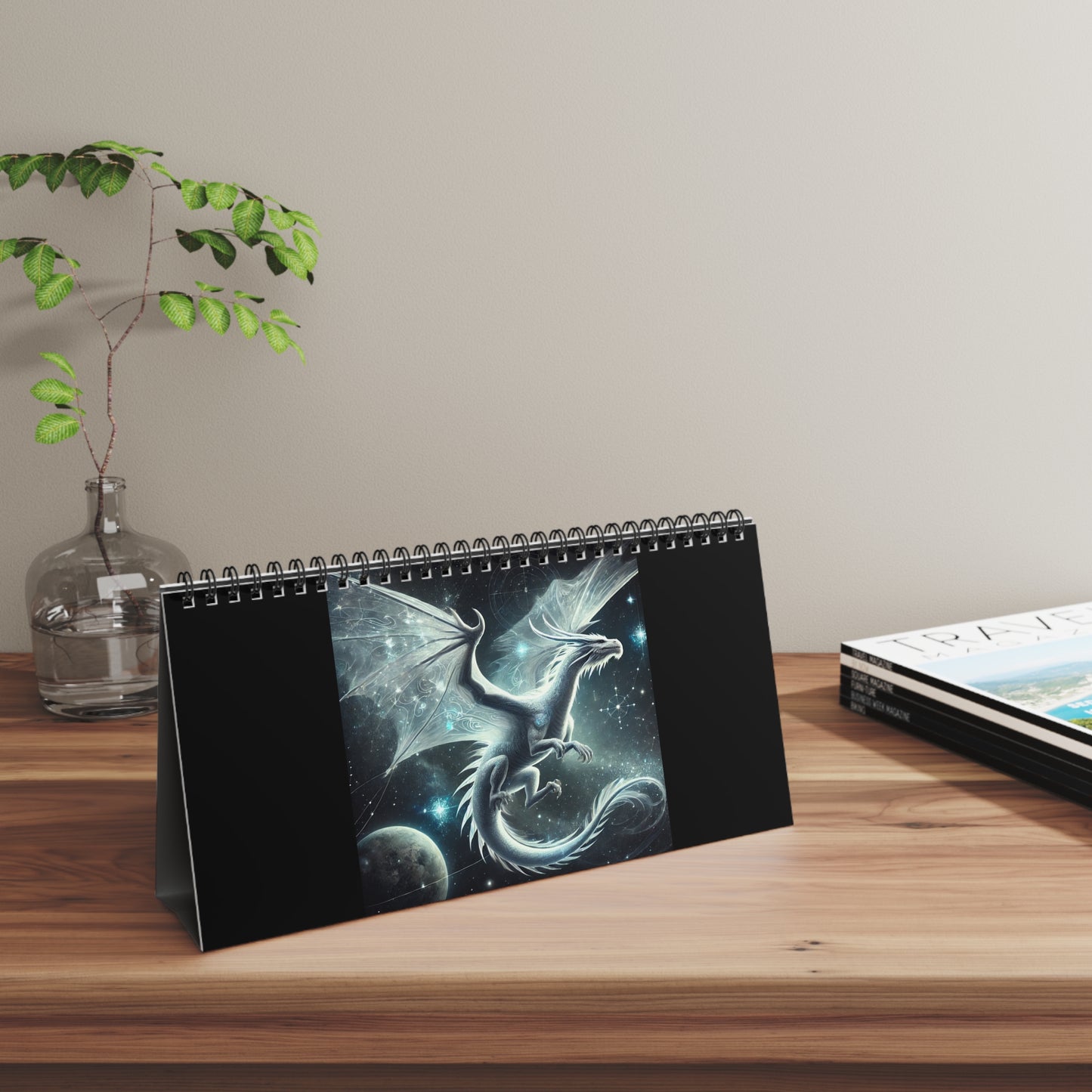 Inspirational Desktop Calendar - Dragon Theme with Motivational Quote