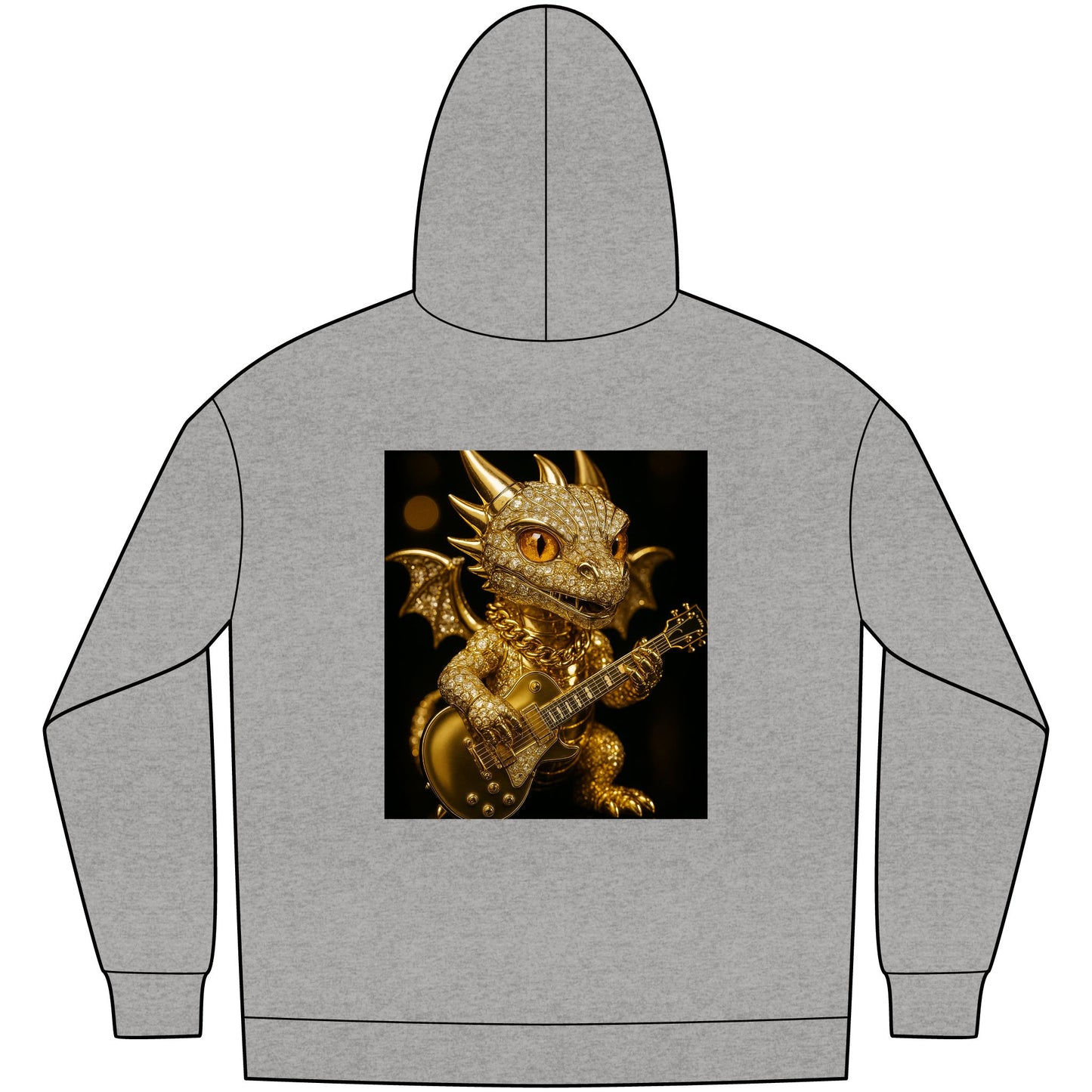Dragon Graphic Fleece Hoodie, Fantasy Hoodie, Men's Streetwear, Cozy Gift for Gamers, Mythical Dragon Apparel, Unique Hoodie for Everyday