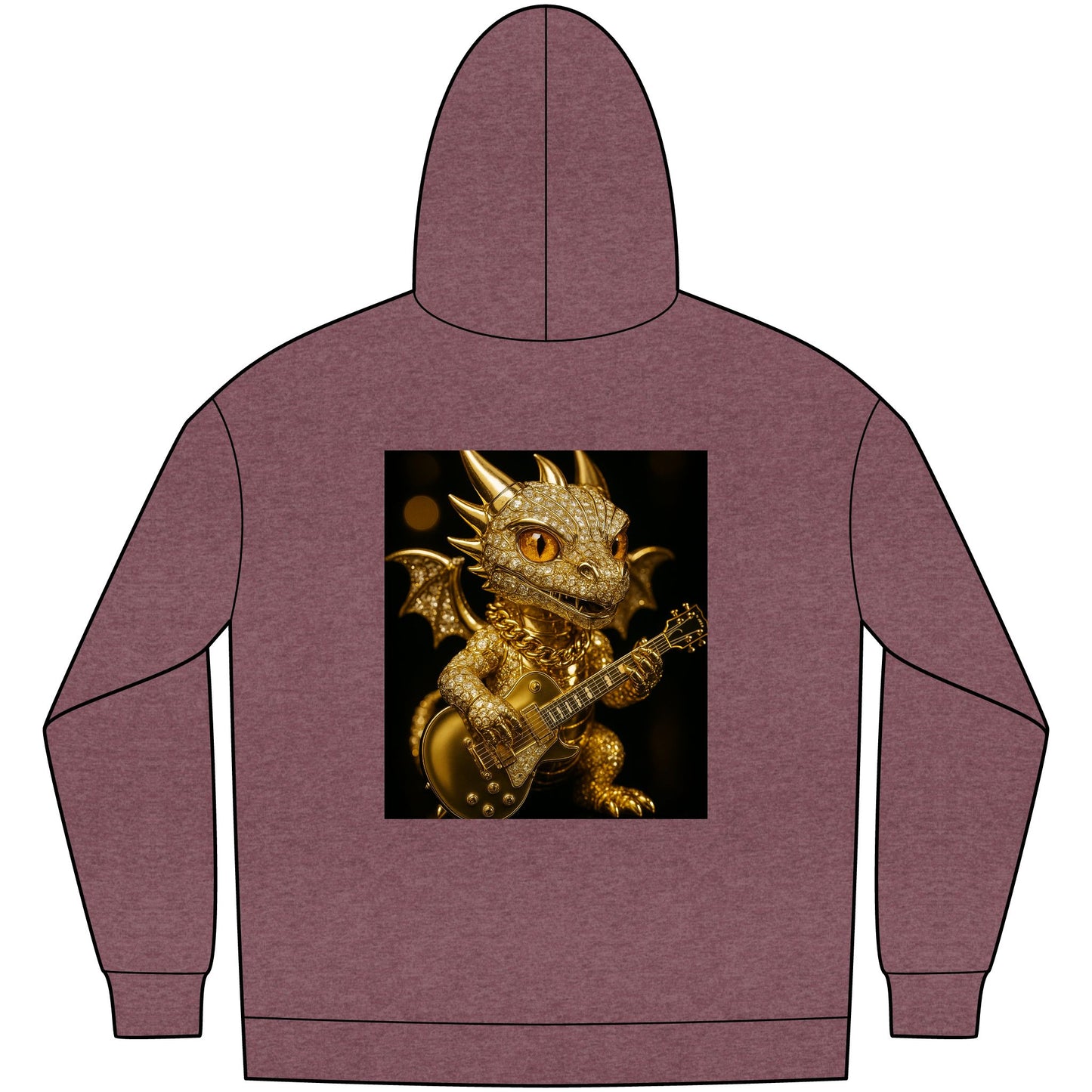 Dragon Graphic Fleece Hoodie, Fantasy Hoodie, Men's Streetwear, Cozy Gift for Gamers, Mythical Dragon Apparel, Unique Hoodie for Everyday