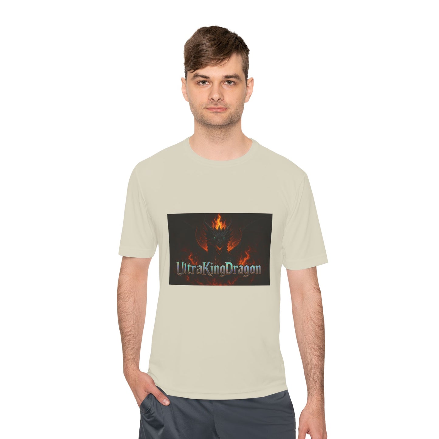 Unisex Moisture Wicking Tee - Dragon Design for Adventure Lovers