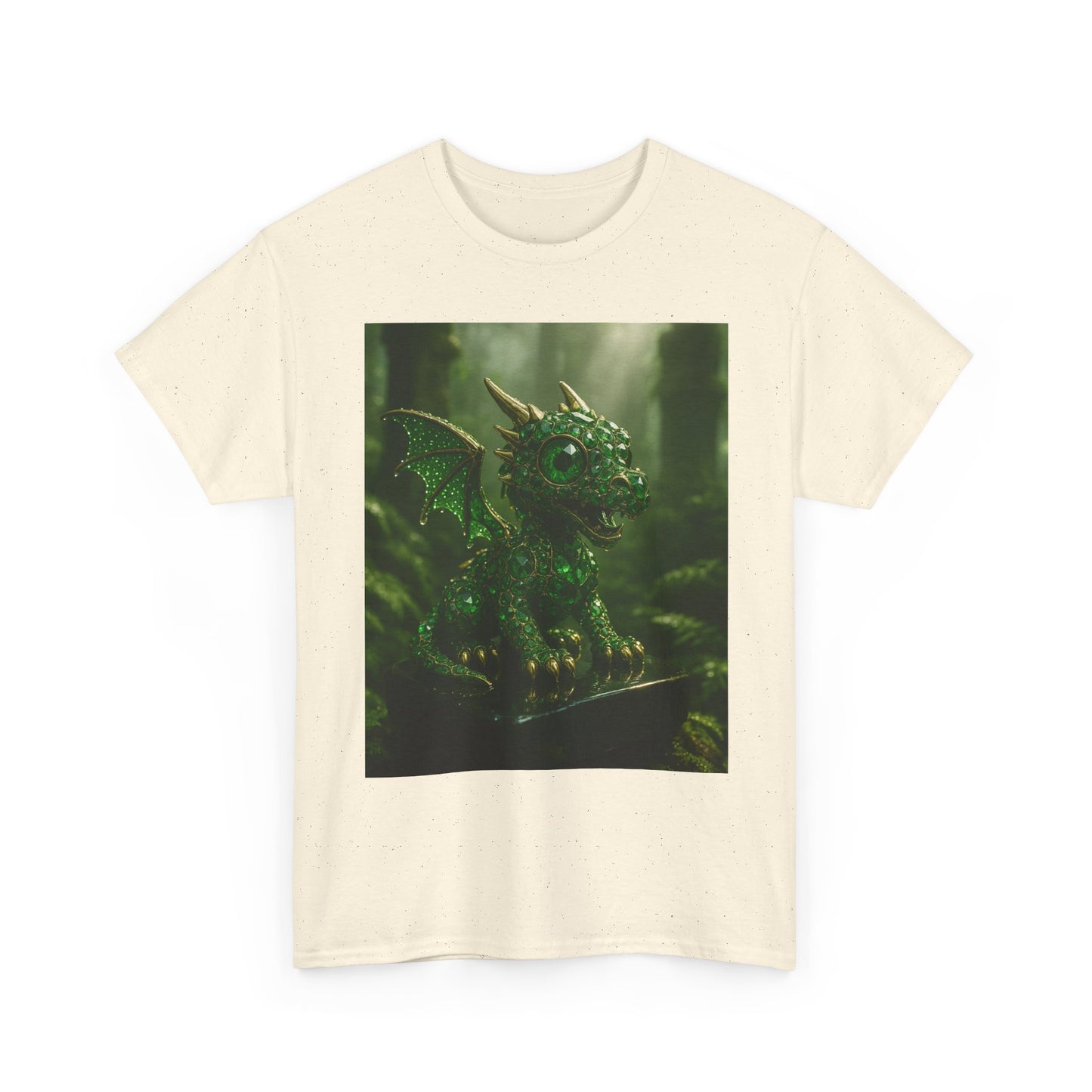 Fantasy Dragon Graphic Tee, Unisex Heavy Cotton Shirt, Cute Dragon Top, Gifts for Dragon Lovers, Whimsical Art T-Shirt, Casual Wear