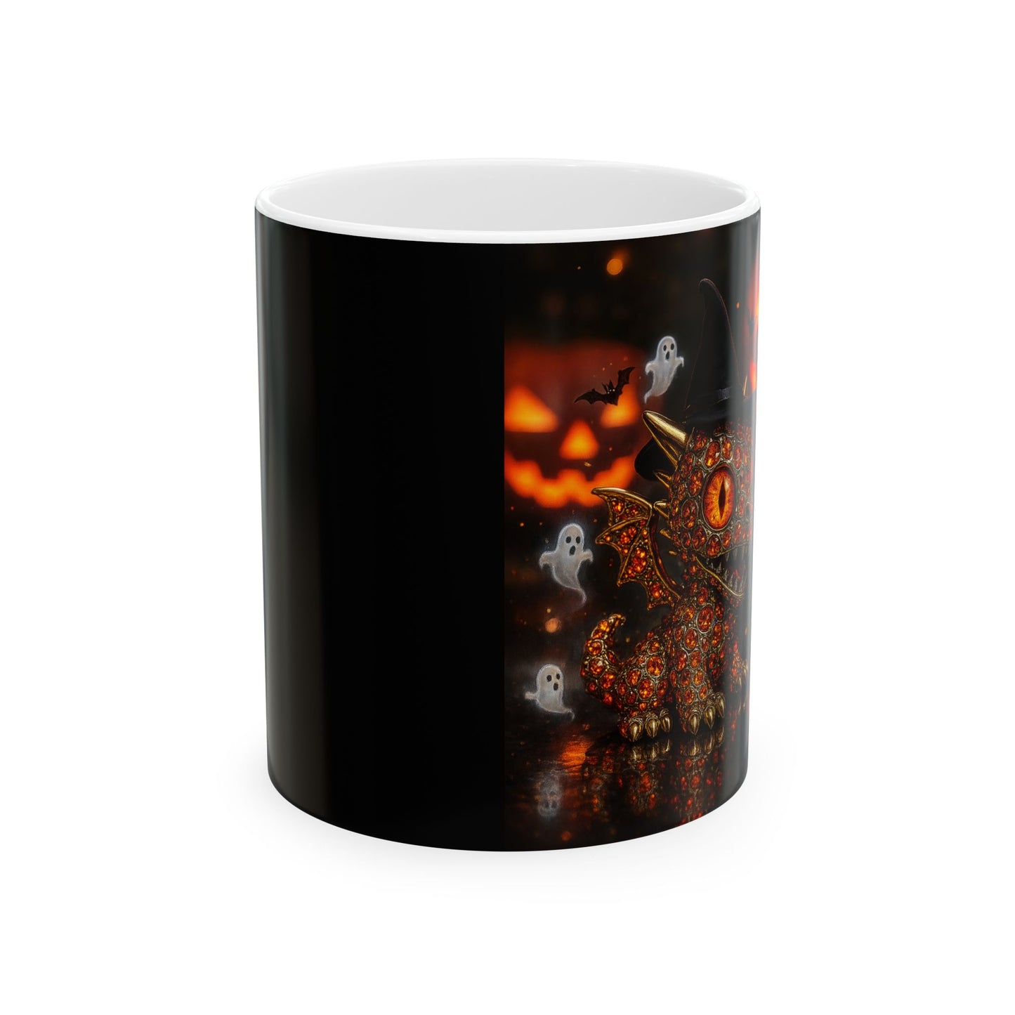 Halloween Ghosts Ceramic Mug, Spooky Decor, Fall Coffee Cup, Halloween Gift, Cute Ghost Mug