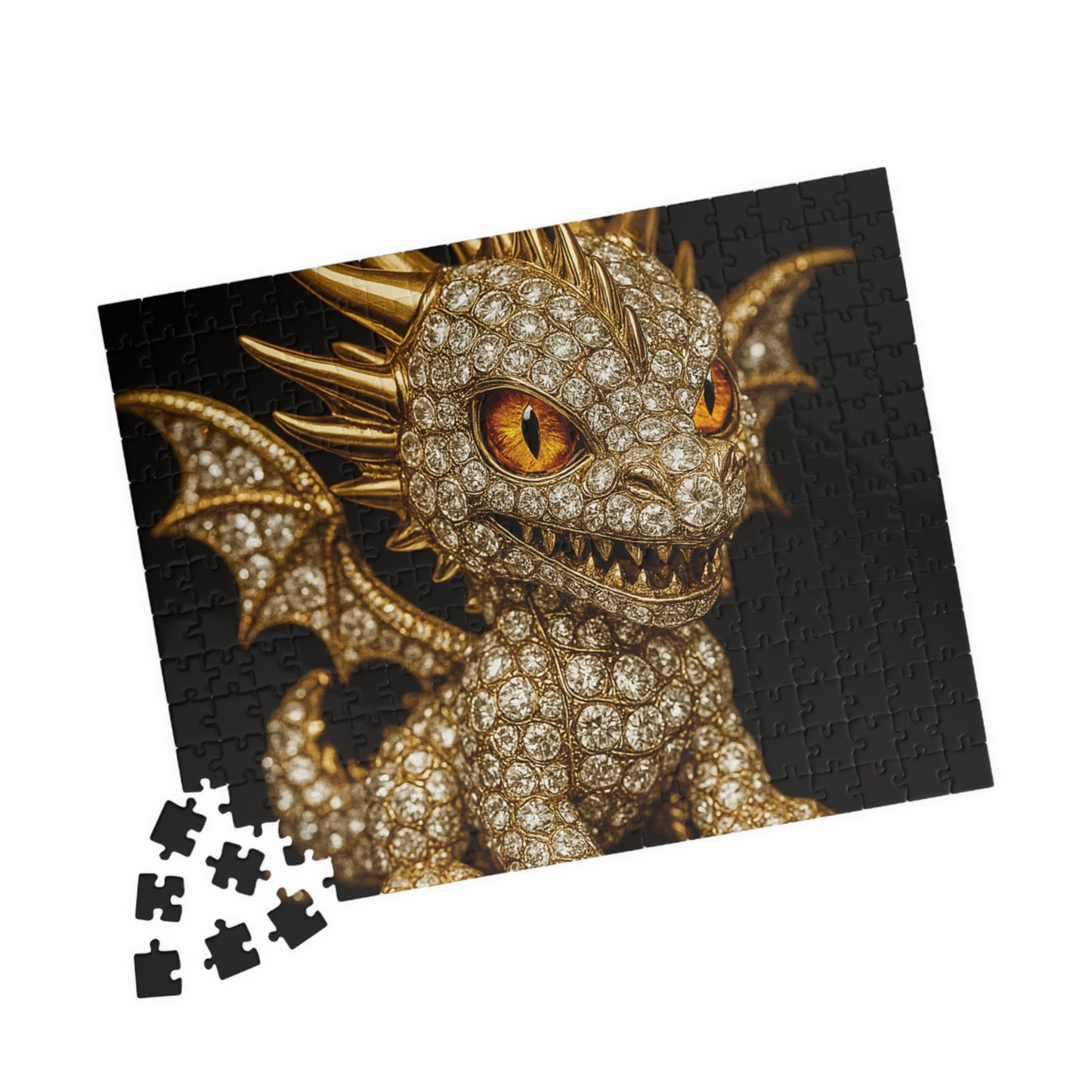 Mystical Dragon Puzzle - Enchanting Jigsaw Fun for All Ages, Family Game Night, Gift for Collectors, Home Decor
