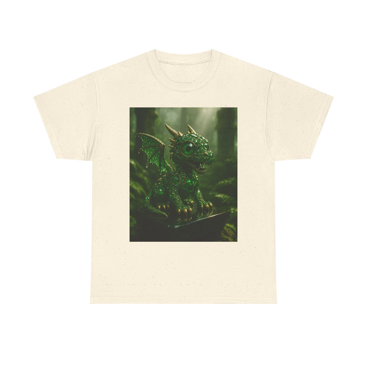 Fantasy Dragon Graphic Tee, Unisex Heavy Cotton Shirt, Cute Dragon Top, Gifts for Dragon Lovers, Whimsical Art T-Shirt, Casual Wear