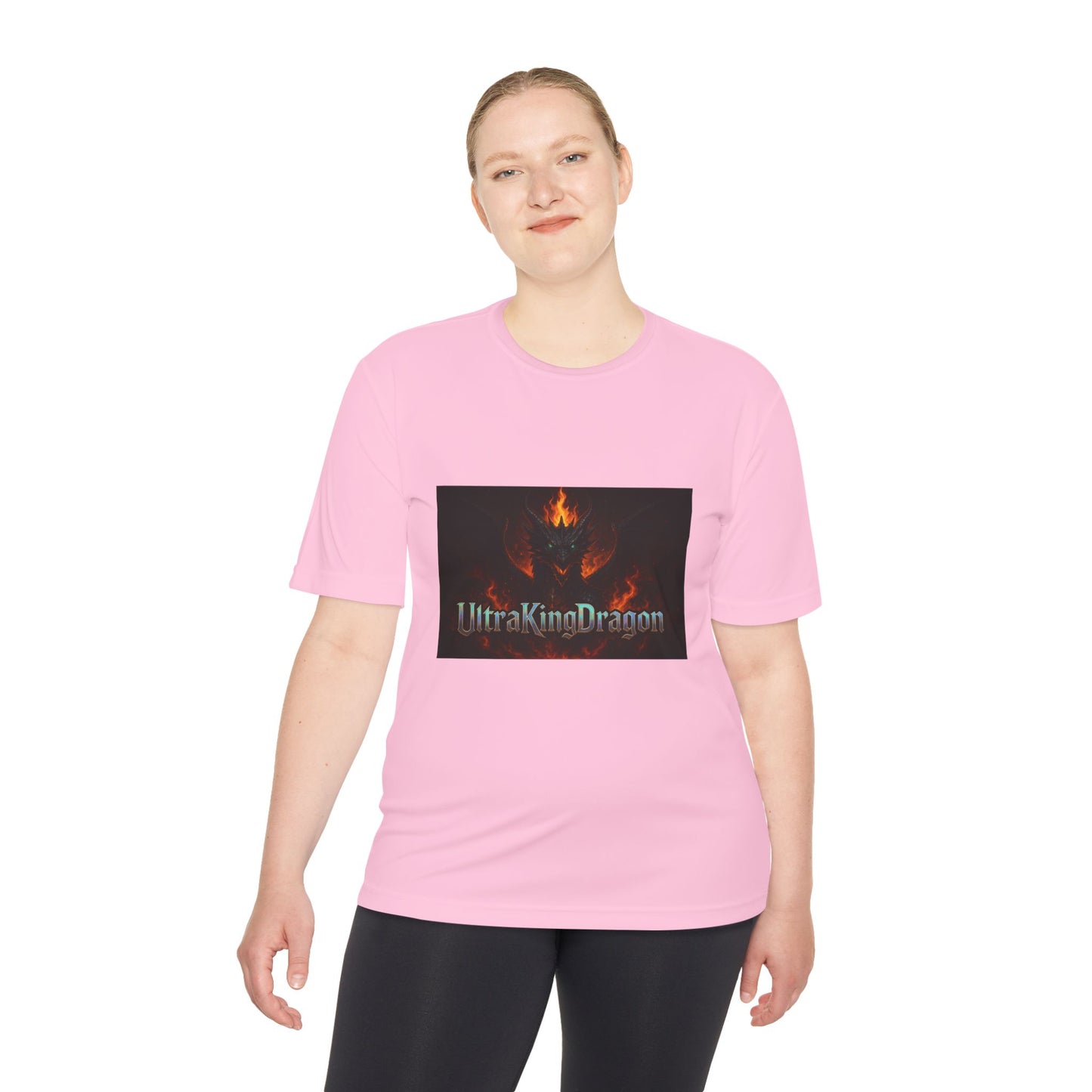 Unisex Moisture Wicking Tee - Dragon Design for Adventure Lovers