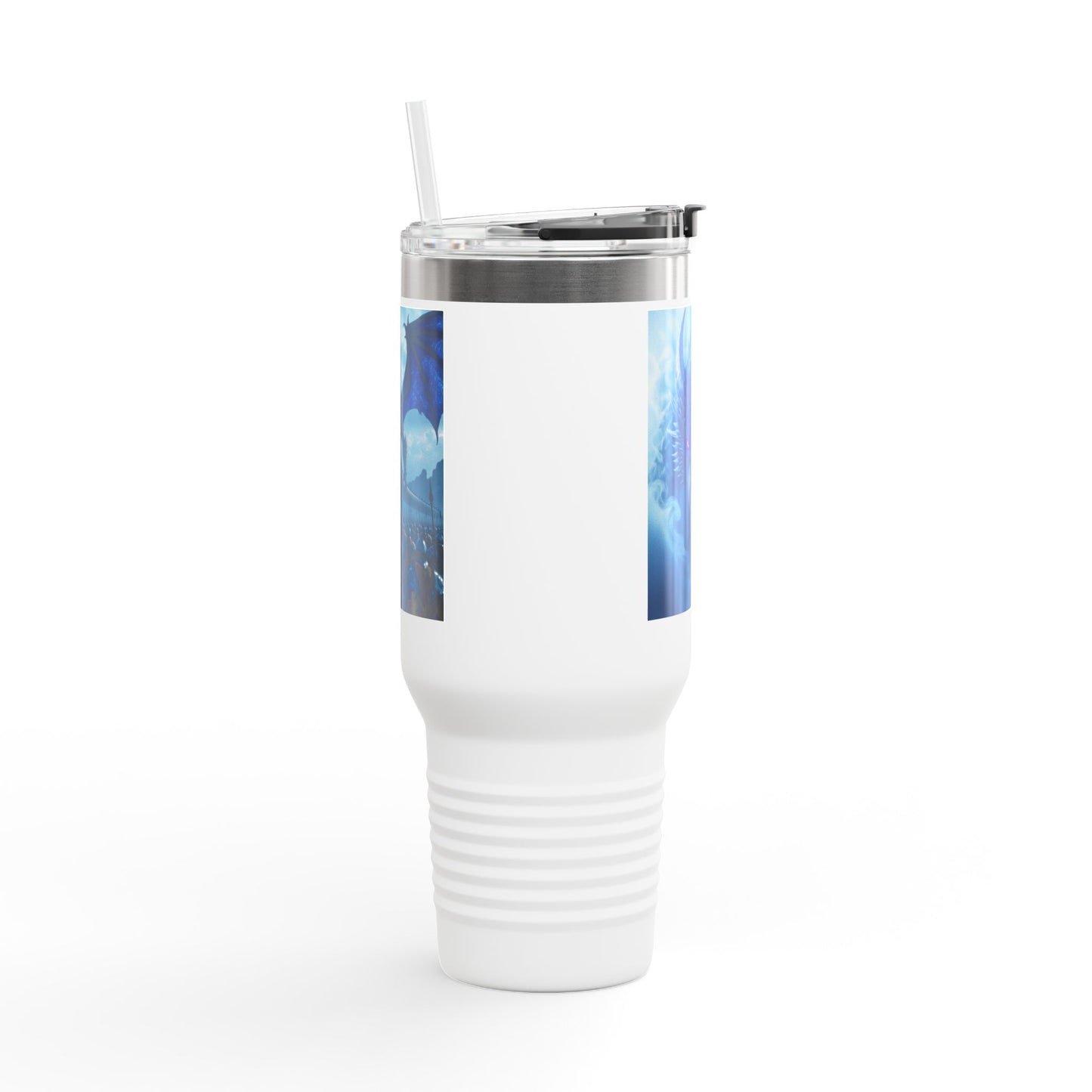 Dragonscale Insulated Travel Mug, Fantasy Drinkware for Adventurers, Customizable, Coffee Cup, 40oz Tumbler, Perfect for Gifts