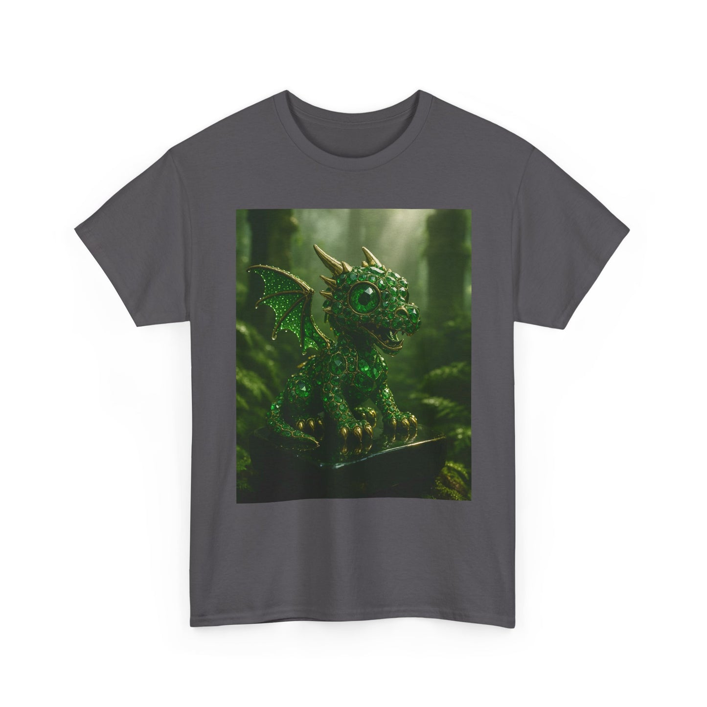 Fantasy Dragon Graphic Tee, Unisex Heavy Cotton Shirt, Cute Dragon Top, Gifts for Dragon Lovers, Whimsical Art T-Shirt, Casual Wear