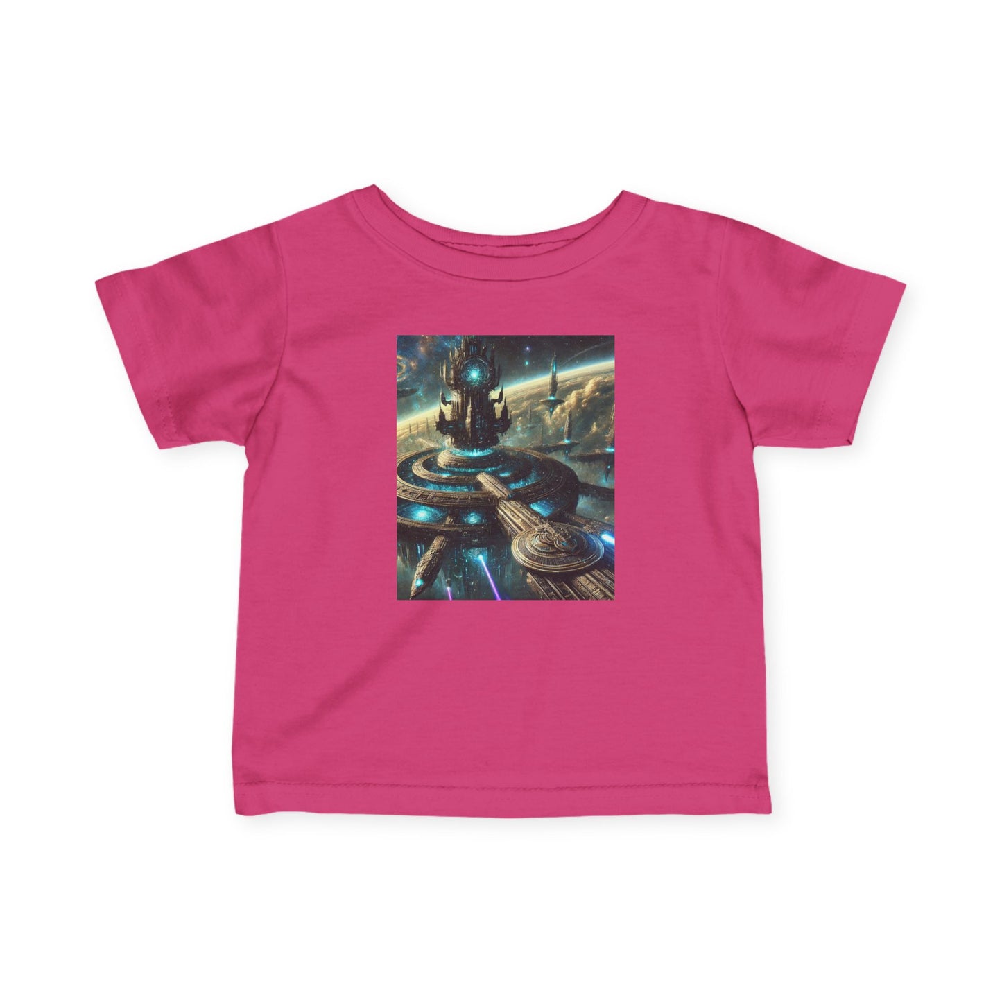 Galactic Adventure Infant Tee - Cosmic Print for Little Explorers