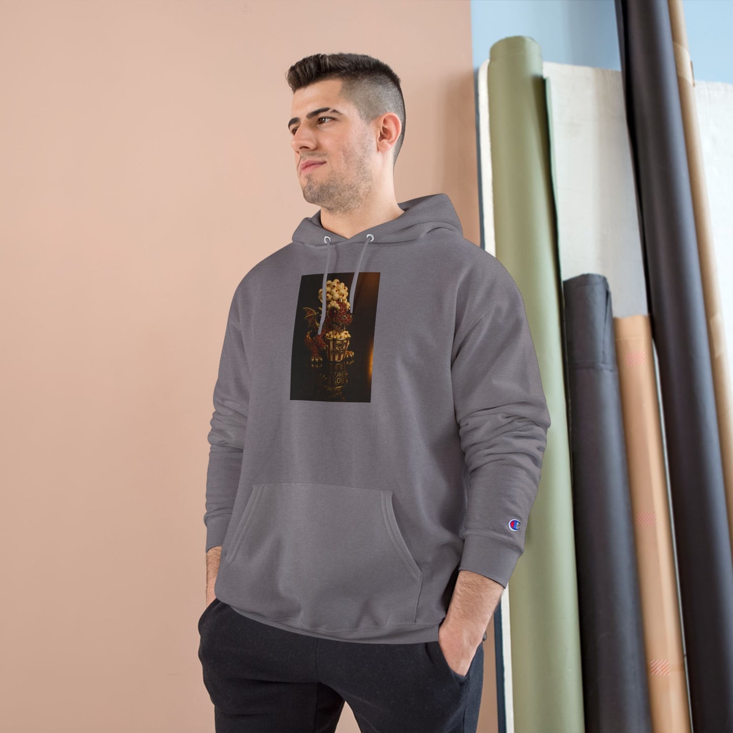 Champion Hoodie with Artistic Design - Cozy Streetwear for Creative Souls, Perfect for Gifts, Festivals, and Everyday Wear