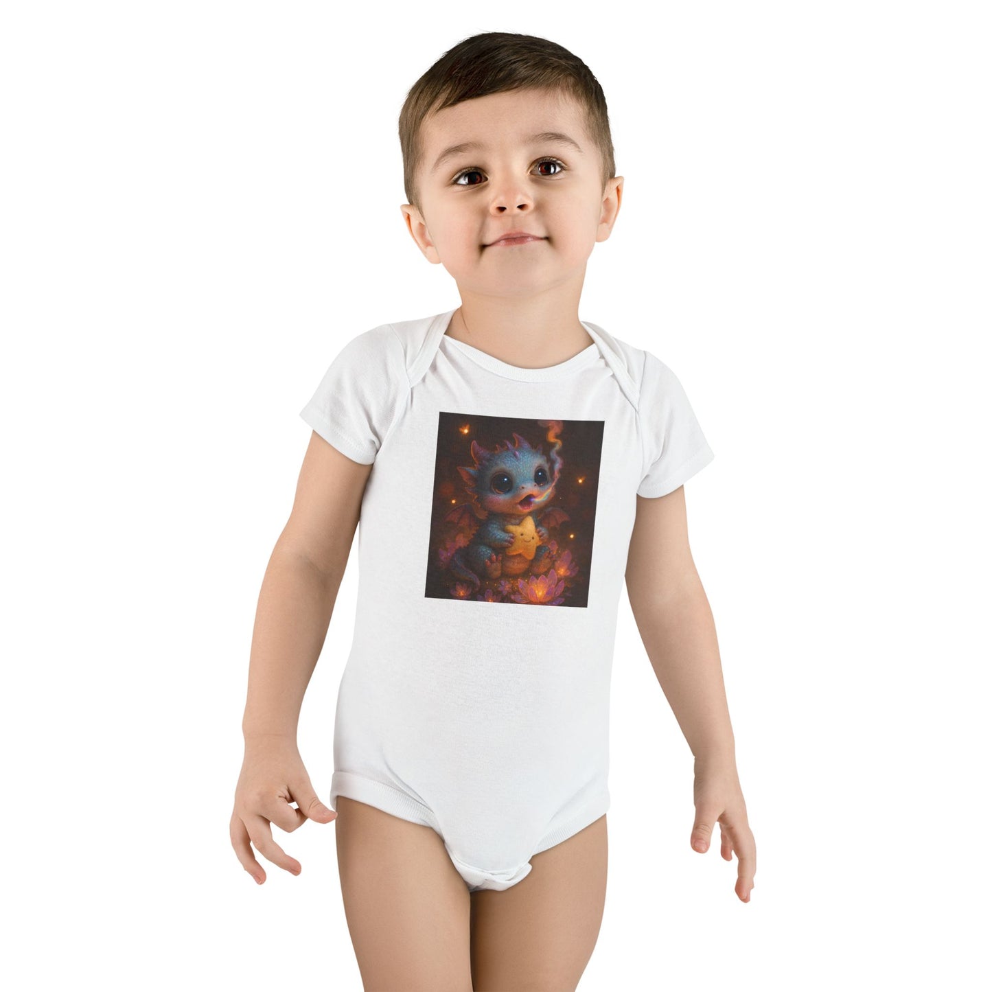 Cosmic Baby Short Sleeve Onesie® - Colorful Space Design for Newborns