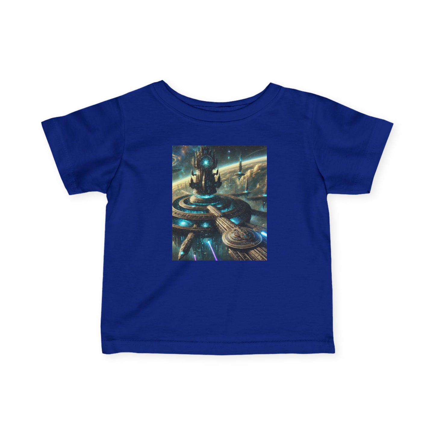 Galactic Adventure Infant Tee - Cosmic Print for Little Explorers