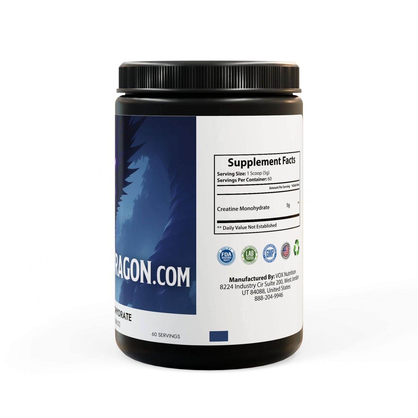 Creatine Monohydrate Supplement (300g, 10.58oz)