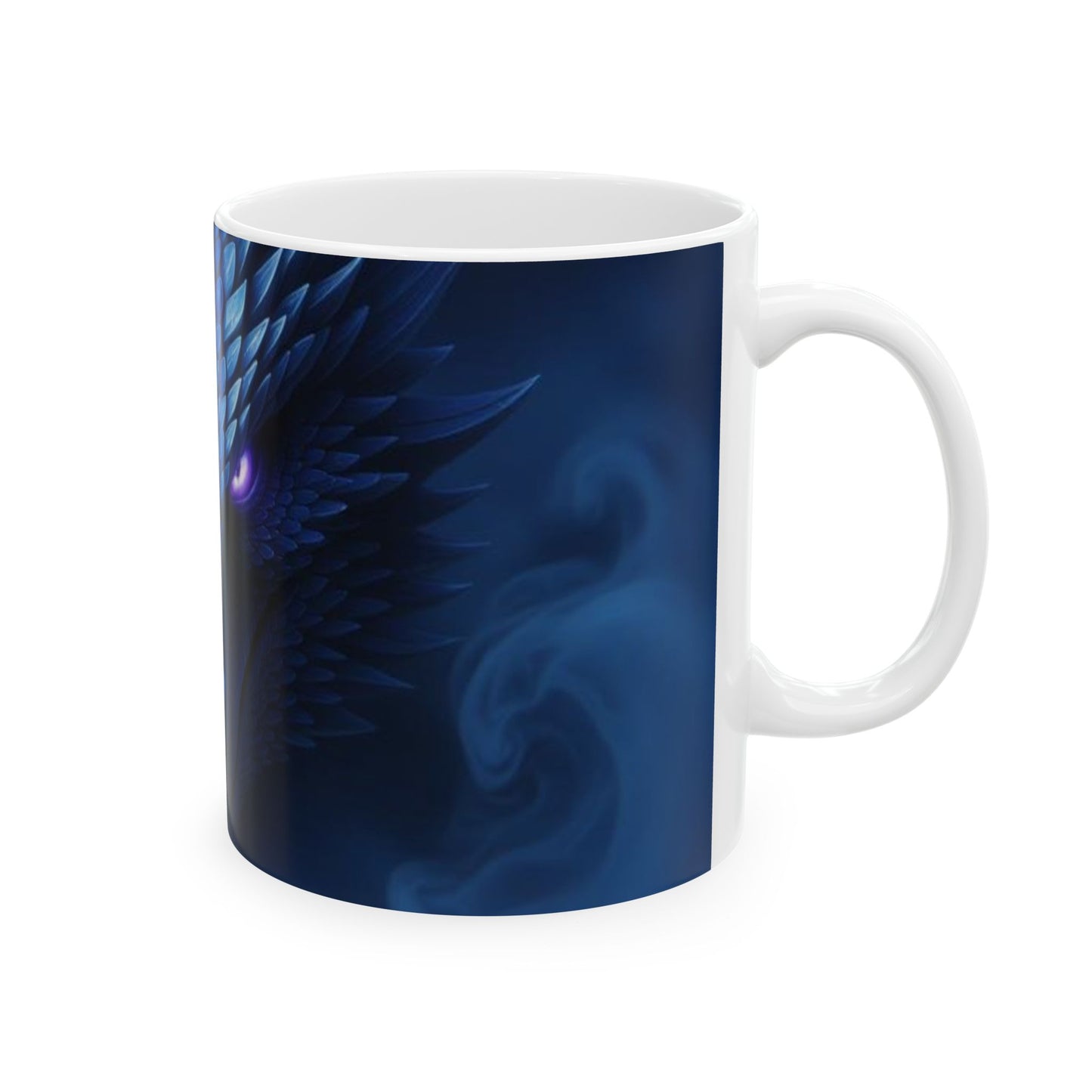 Dragon Theme Ceramic Mug, Fantasy Coffee Cup, Dragon Lover Gift, Unique Birthday Present, Office Decor, 11oz 15oz