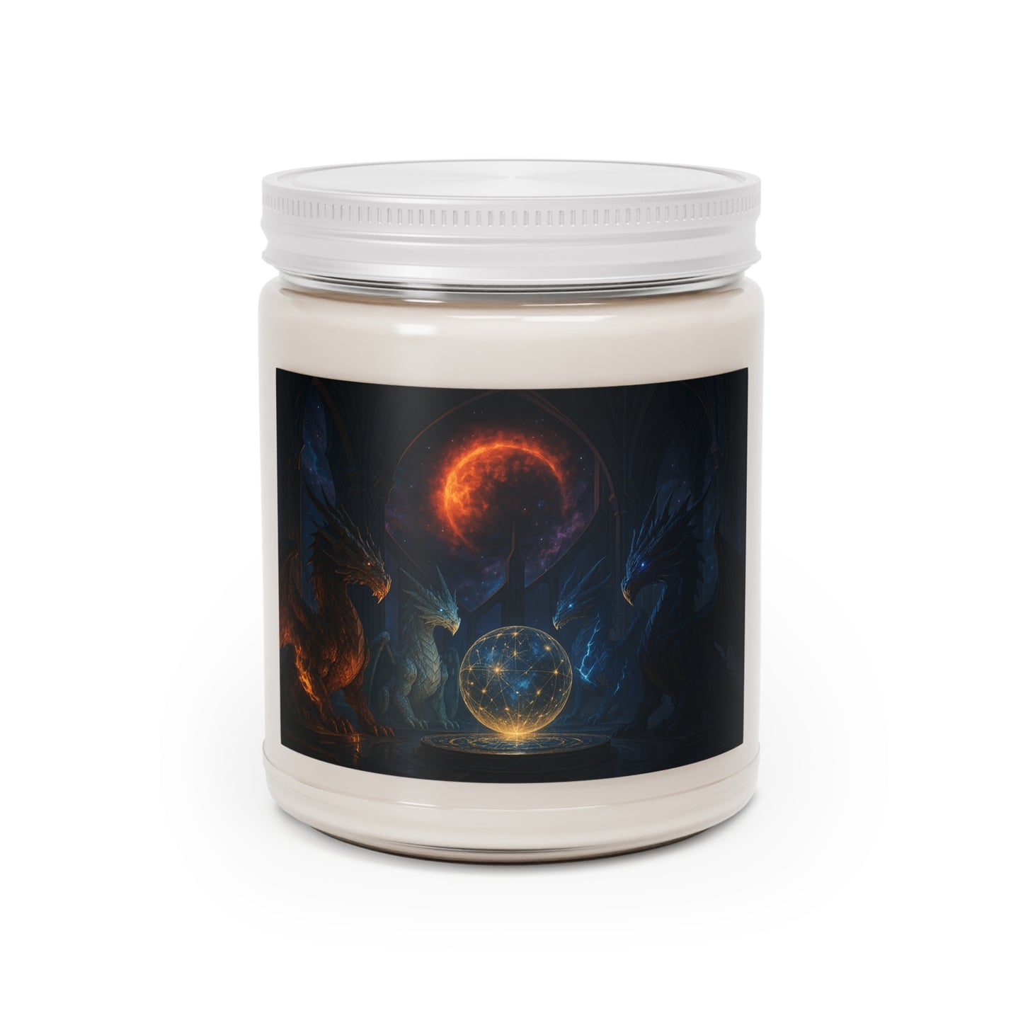 VANILLA BEAN Scented Dragon Themed Candles