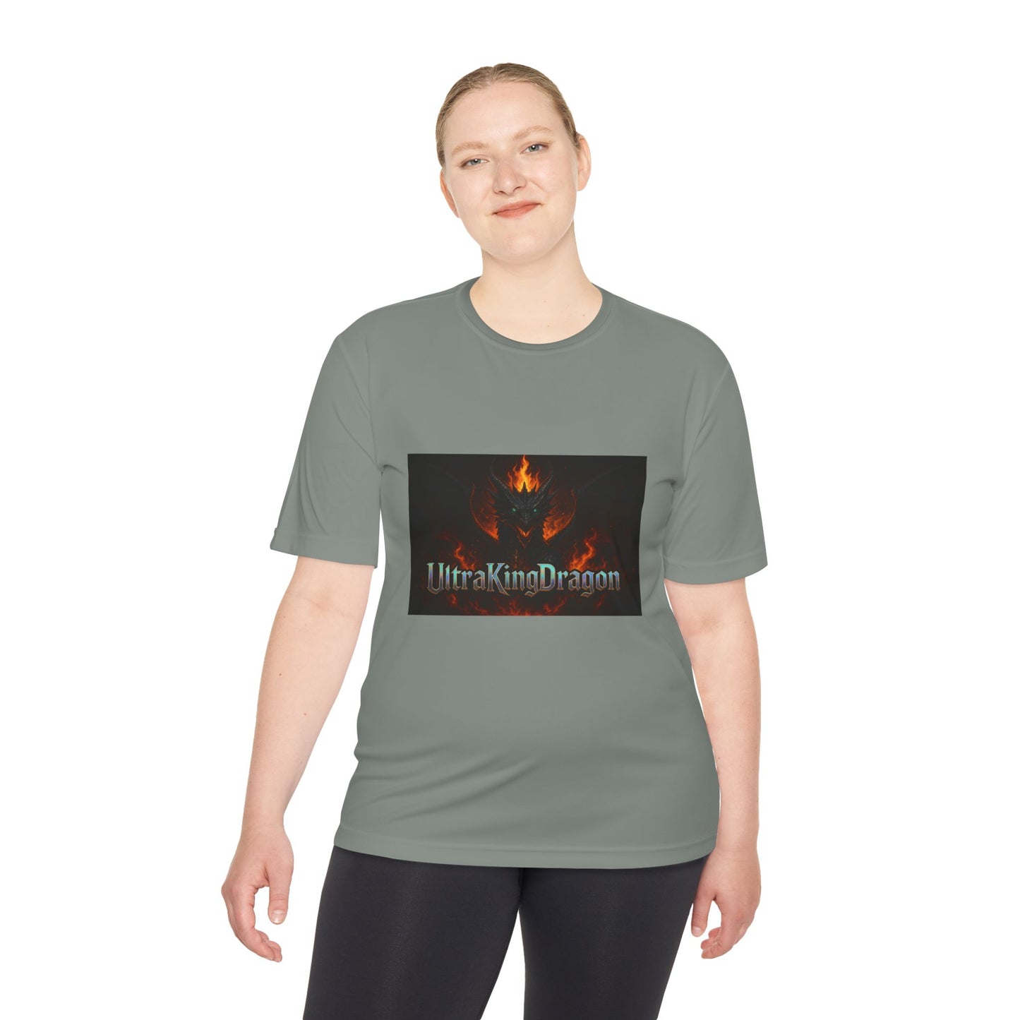 Unisex Moisture Wicking Tee - Dragon Design for Adventure Lovers