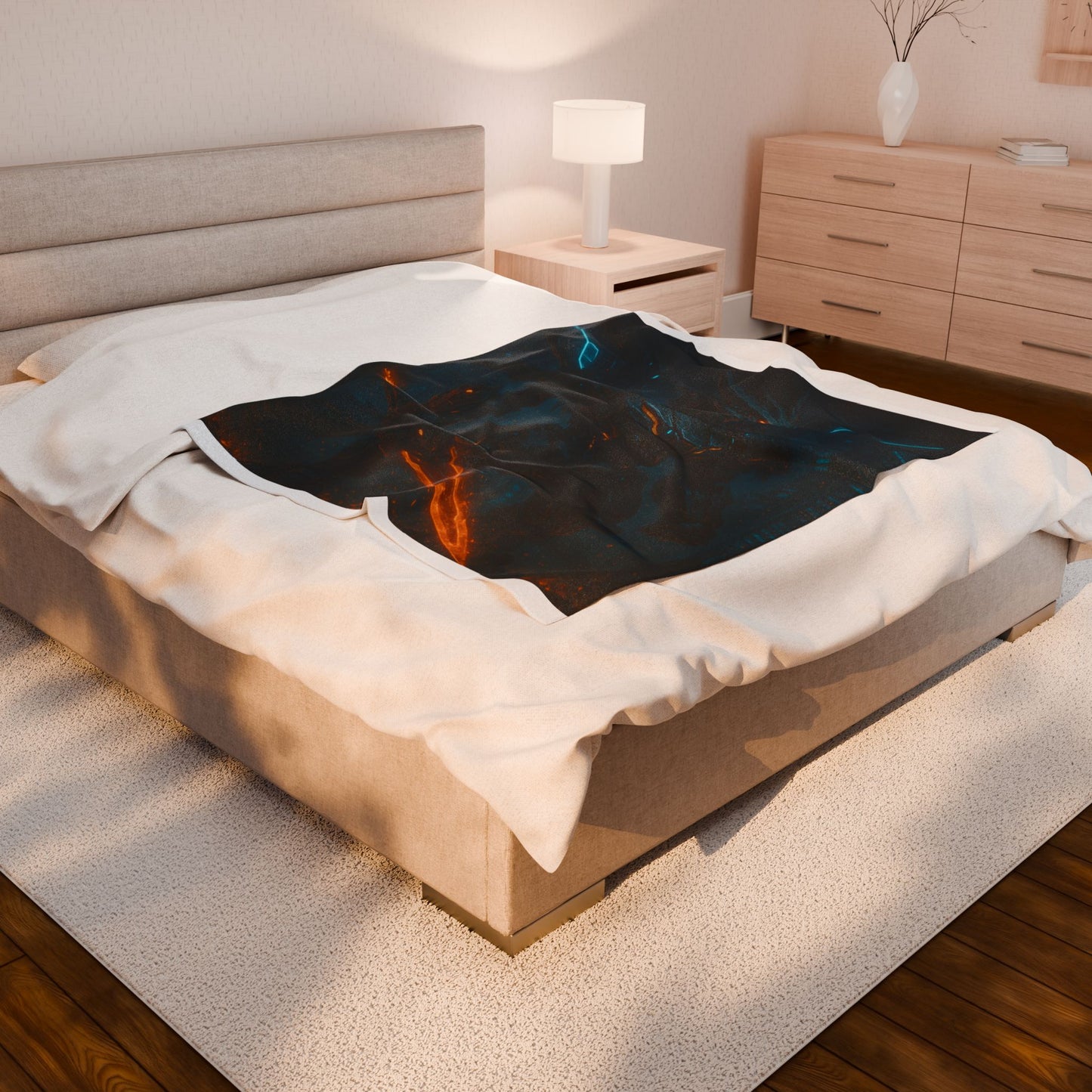 Plush Blanket - Futuristic Dragon Design