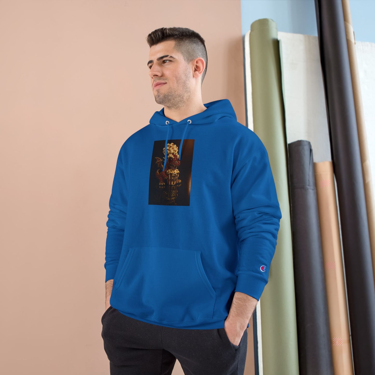 Champion Hoodie with Artistic Design - Cozy Streetwear for Creative Souls, Perfect for Gifts, Festivals, and Everyday Wear