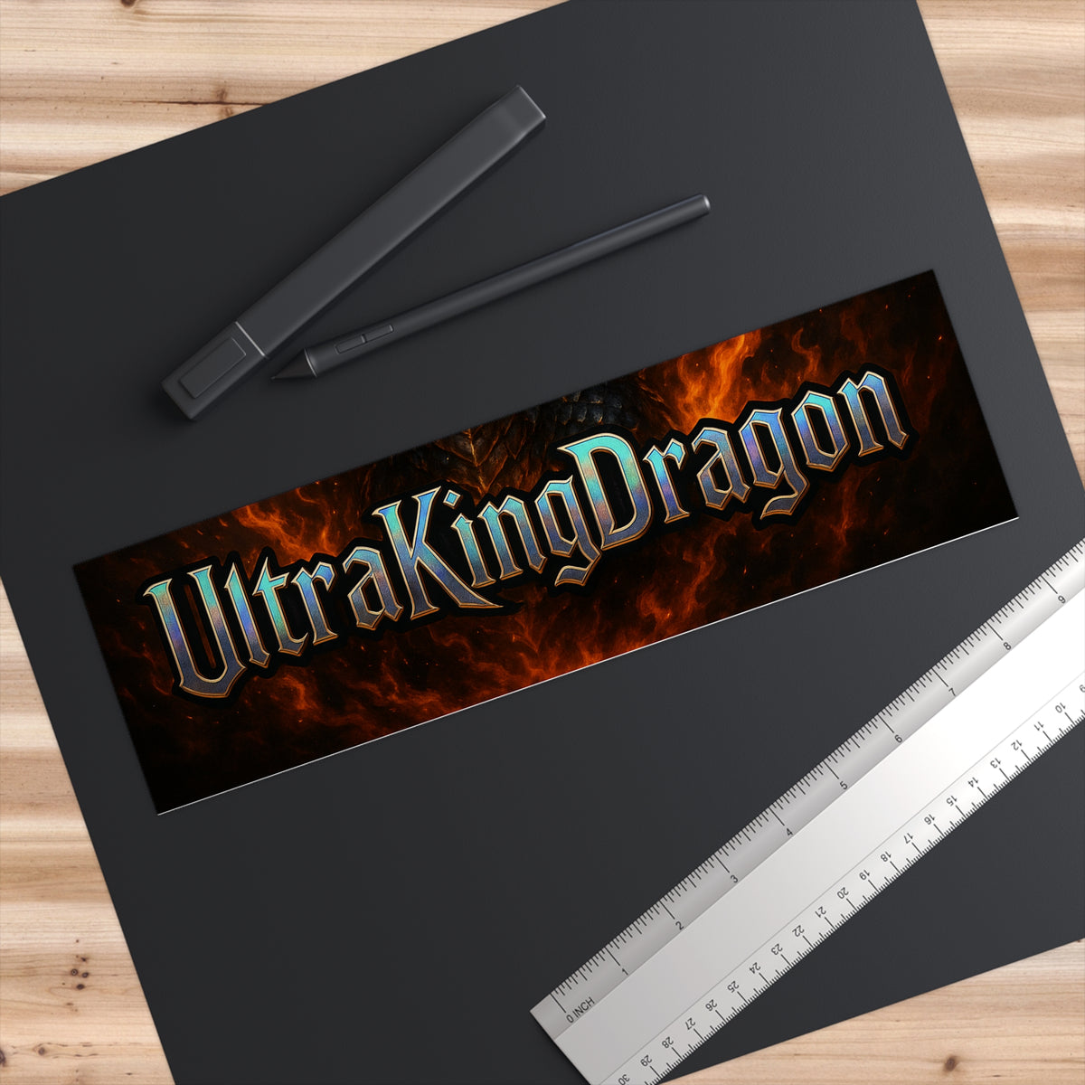 An Epic UltraKingDragon Bumper Stickers | Car Decor, Adventure Accessories, Gaming Gifts, Custom Vehicle Decor, Unique Personalization