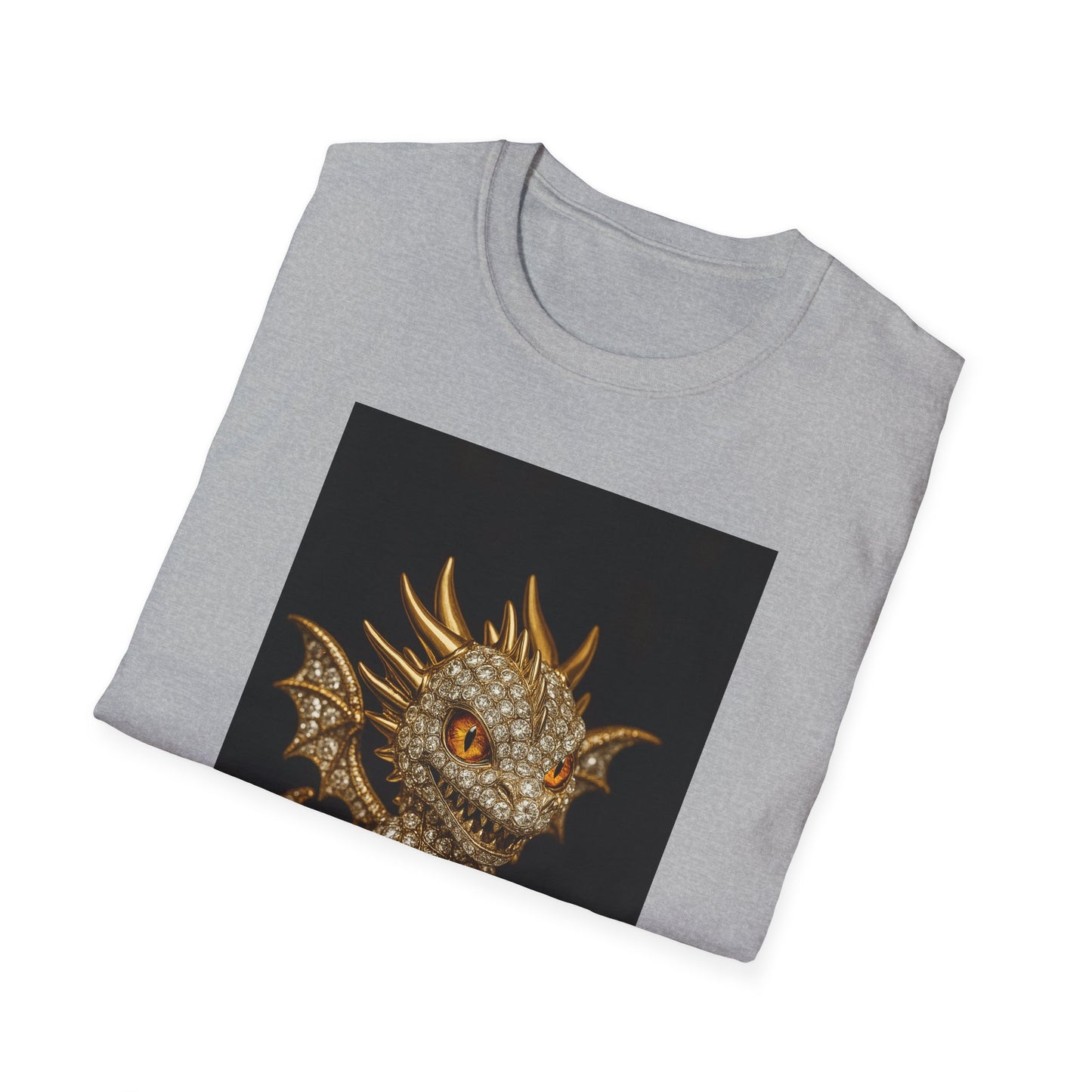 Dragon Graphic Unisex T-Shirt, Fun Fantasy Apparel, Perfect Gift for Dragon Lovers, Casual Wear, Birthday Gift, Softstyle Tee