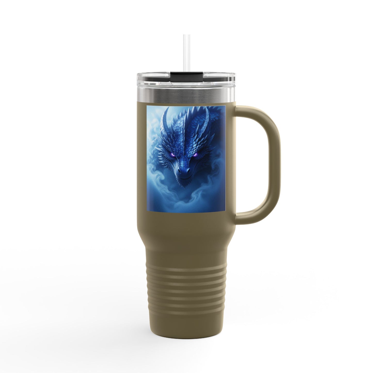 Dragonscale Insulated Travel Mug, Fantasy Drinkware for Adventurers, Customizable, Coffee Cup, 40oz Tumbler, Perfect for Gifts