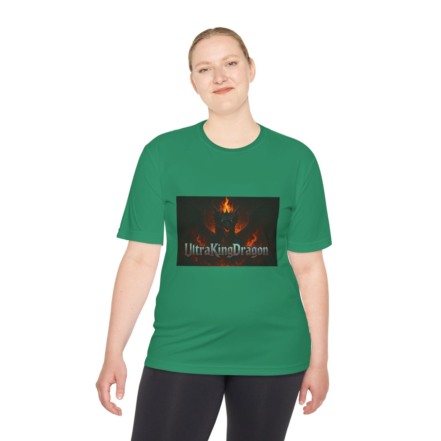 Unisex Moisture Wicking Tee - Dragon Design for Adventure Lovers