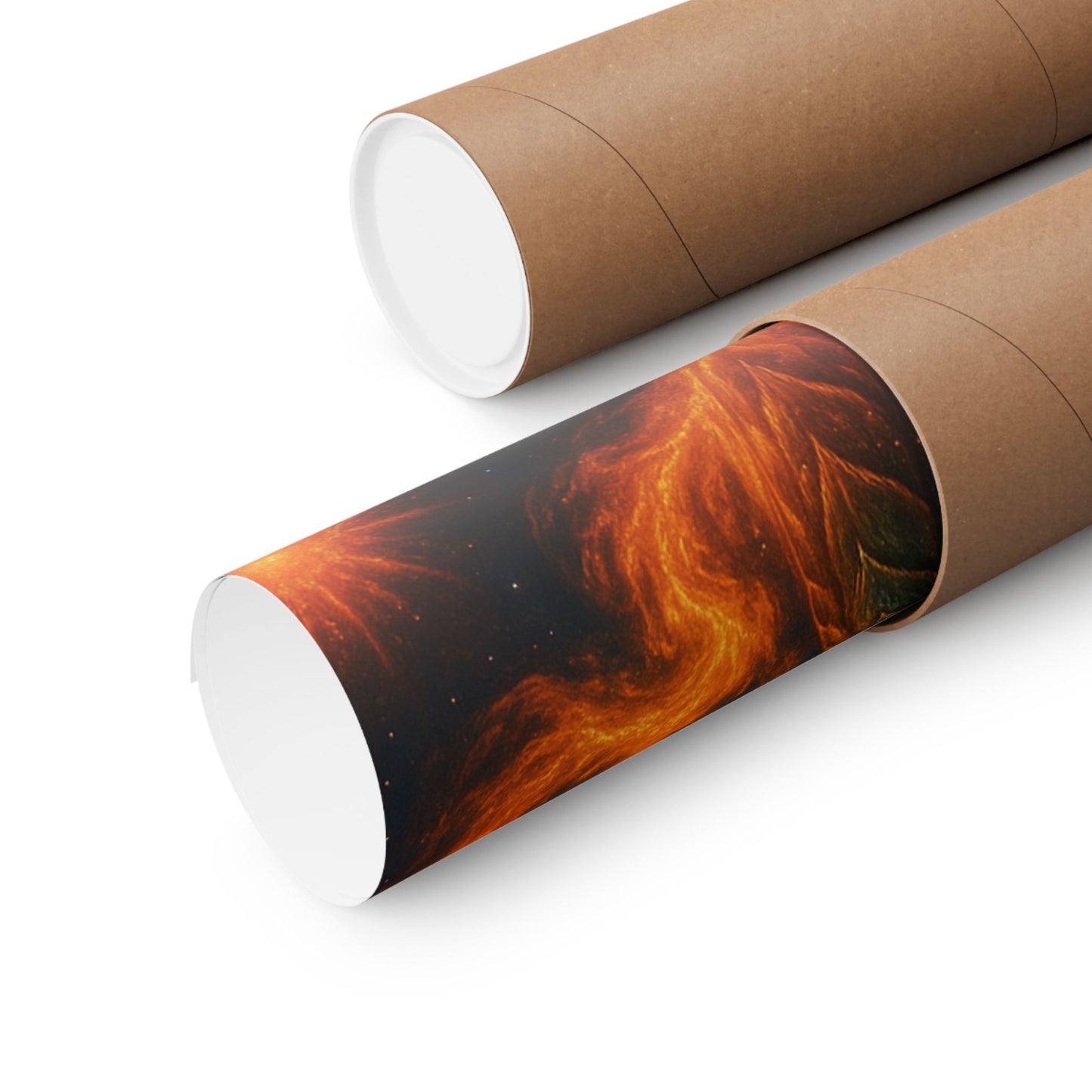 Fantasy Dragon & Genie Matte Vertical Poster - Unique Wall Art for Home Decor