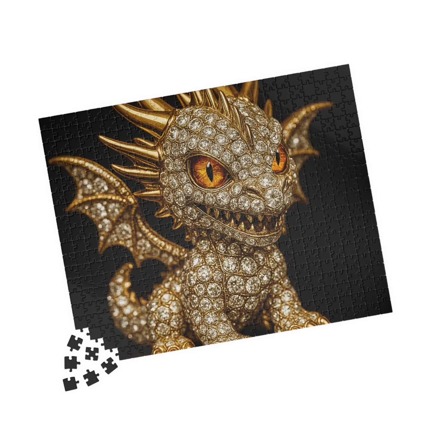 Mystical Dragon Puzzle - Enchanting Jigsaw Fun for All Ages, Family Game Night, Gift for Collectors, Home Decor