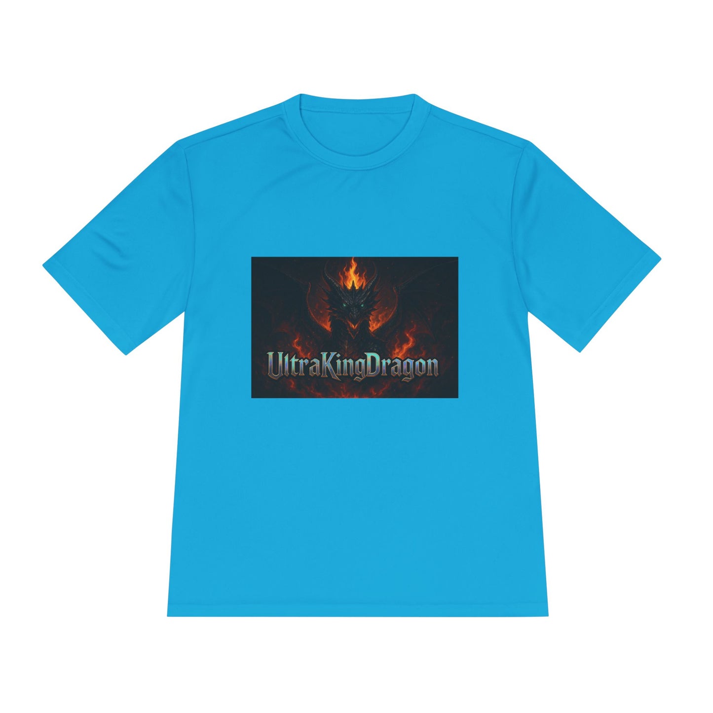 Unisex Moisture Wicking Tee - Dragon Design for Adventure Lovers