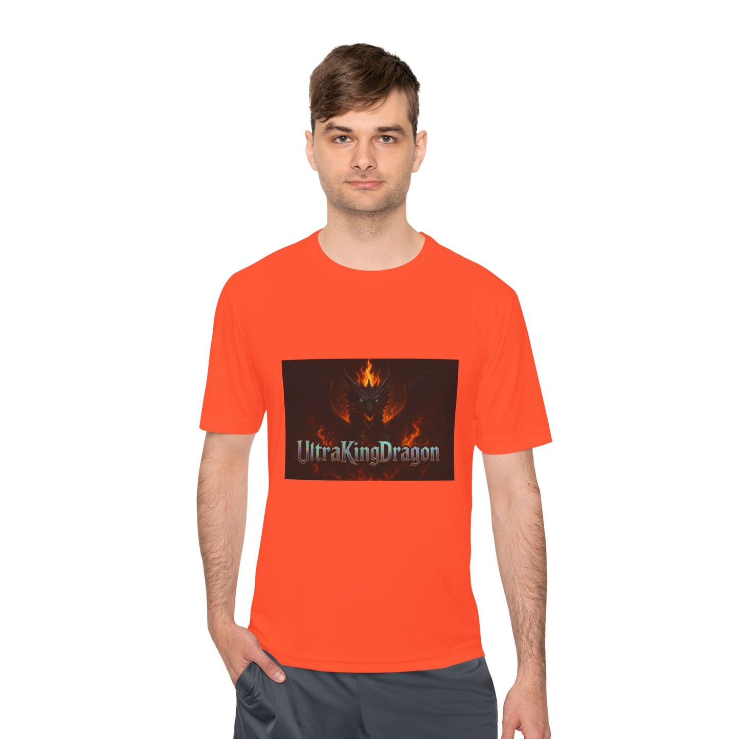 Unisex Moisture Wicking Tee - Dragon Design for Adventure Lovers