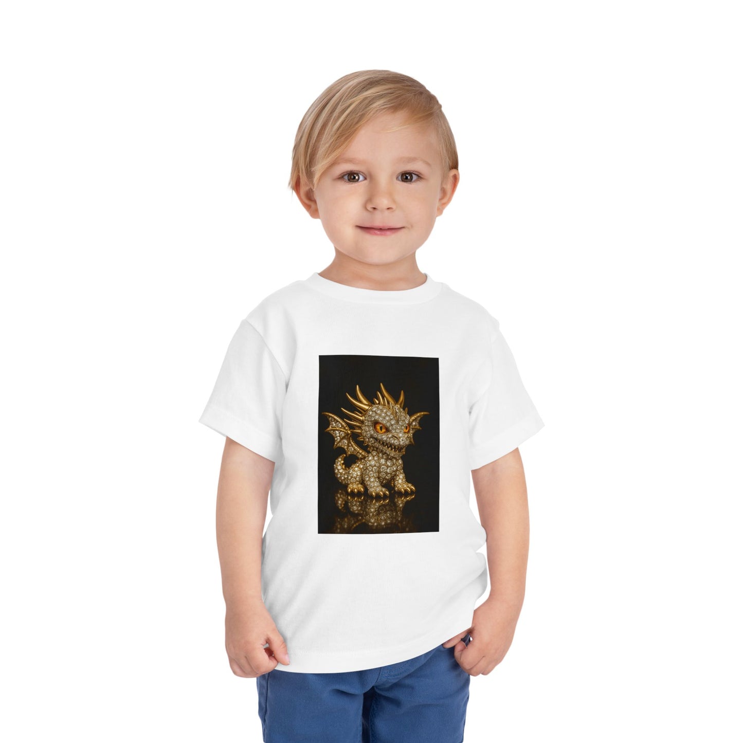 Adorable Dragon Toddler Tee | Kids' Fantasy Shirt, Birthday Gift for Boys and Girls, Cute Animal Print, Playful Toddler Fashion