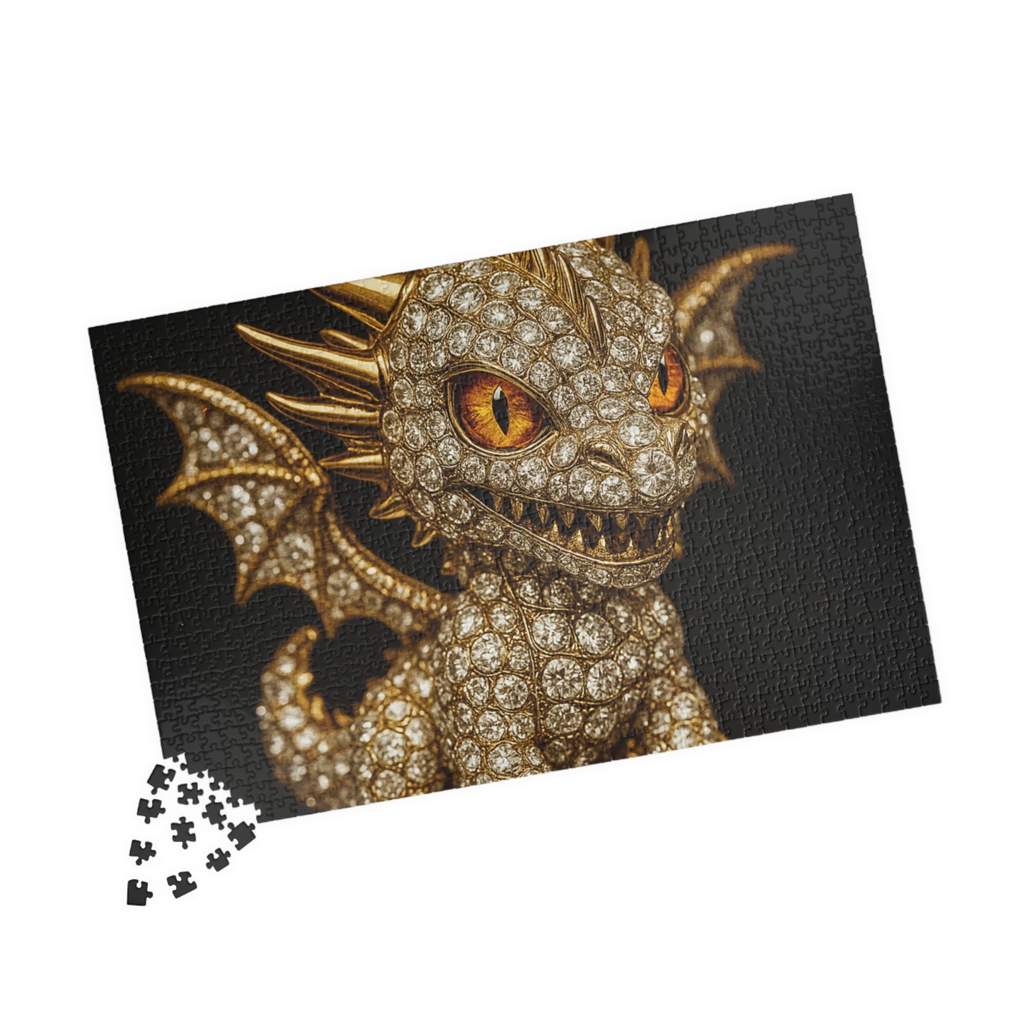 Mystical Dragon Puzzle - Enchanting Jigsaw Fun for All Ages, Family Game Night, Gift for Collectors, Home Decor