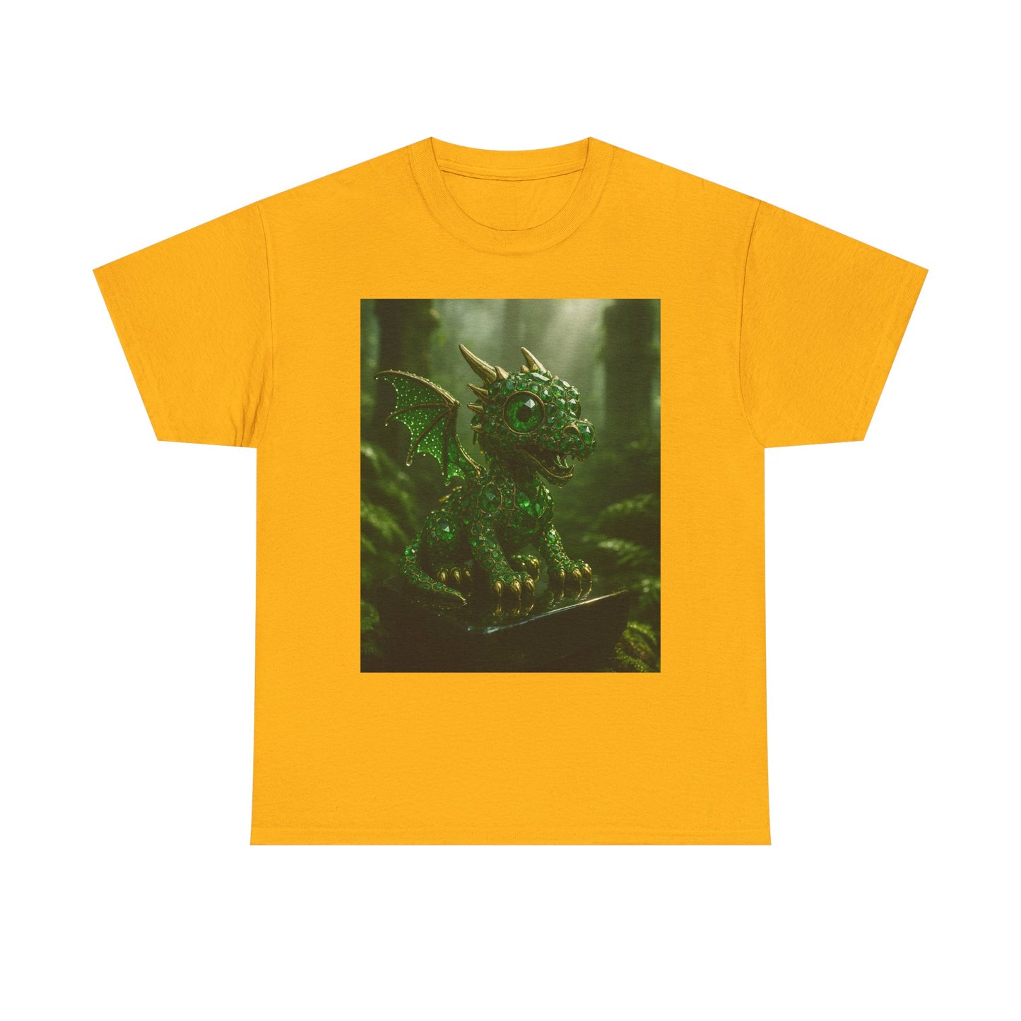 Fantasy Dragon Graphic Tee, Unisex Heavy Cotton Shirt, Cute Dragon Top, Gifts for Dragon Lovers, Whimsical Art T-Shirt, Casual Wear